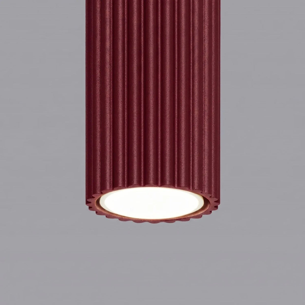 
Design Deckenlampe „Karbon“ - Burgundrot / Ø 6.5 x 30 cm