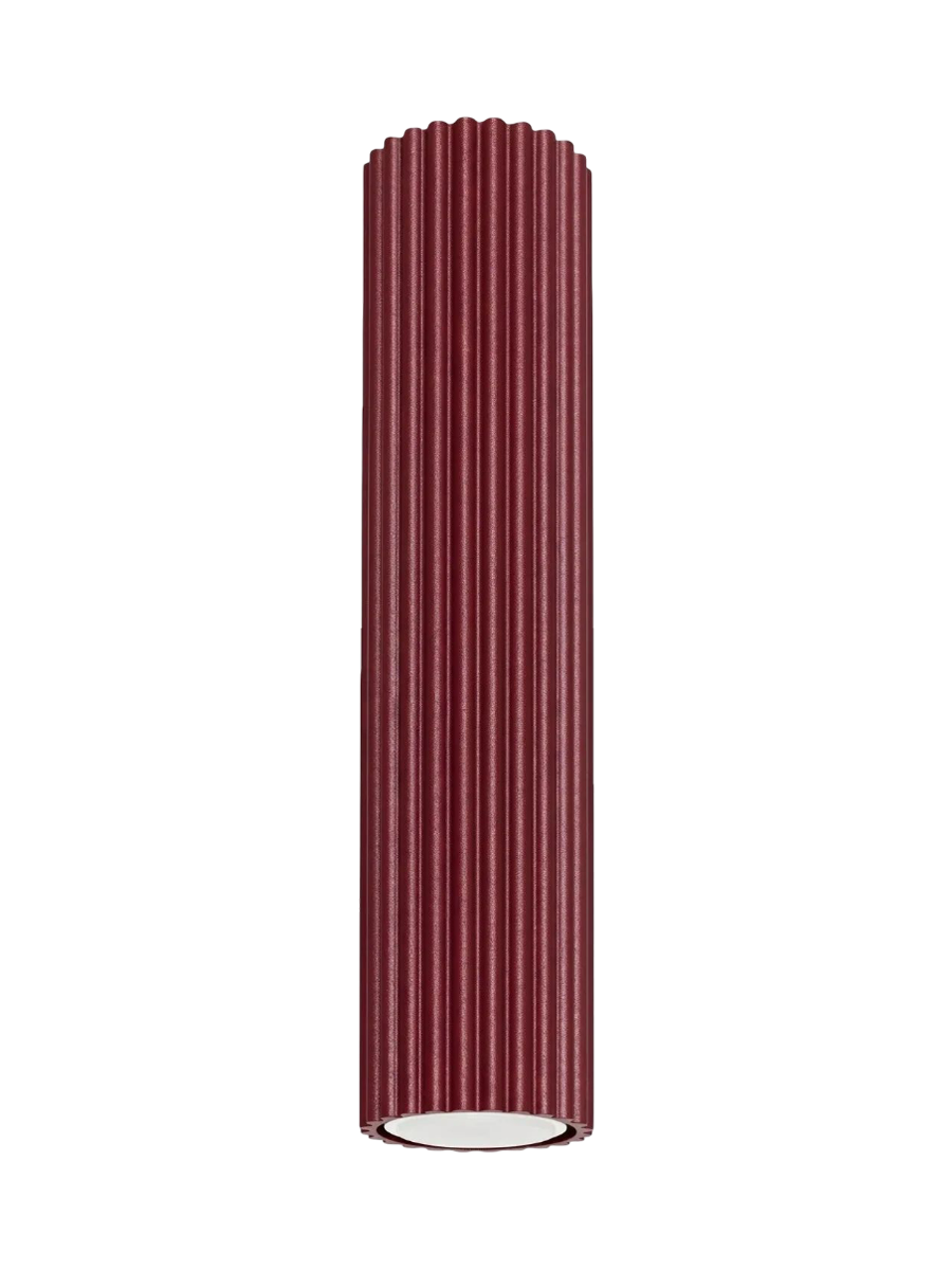 
Design Deckenlampe „Karbon“ - Burgundrot / Ø 6.5 x 40 cm