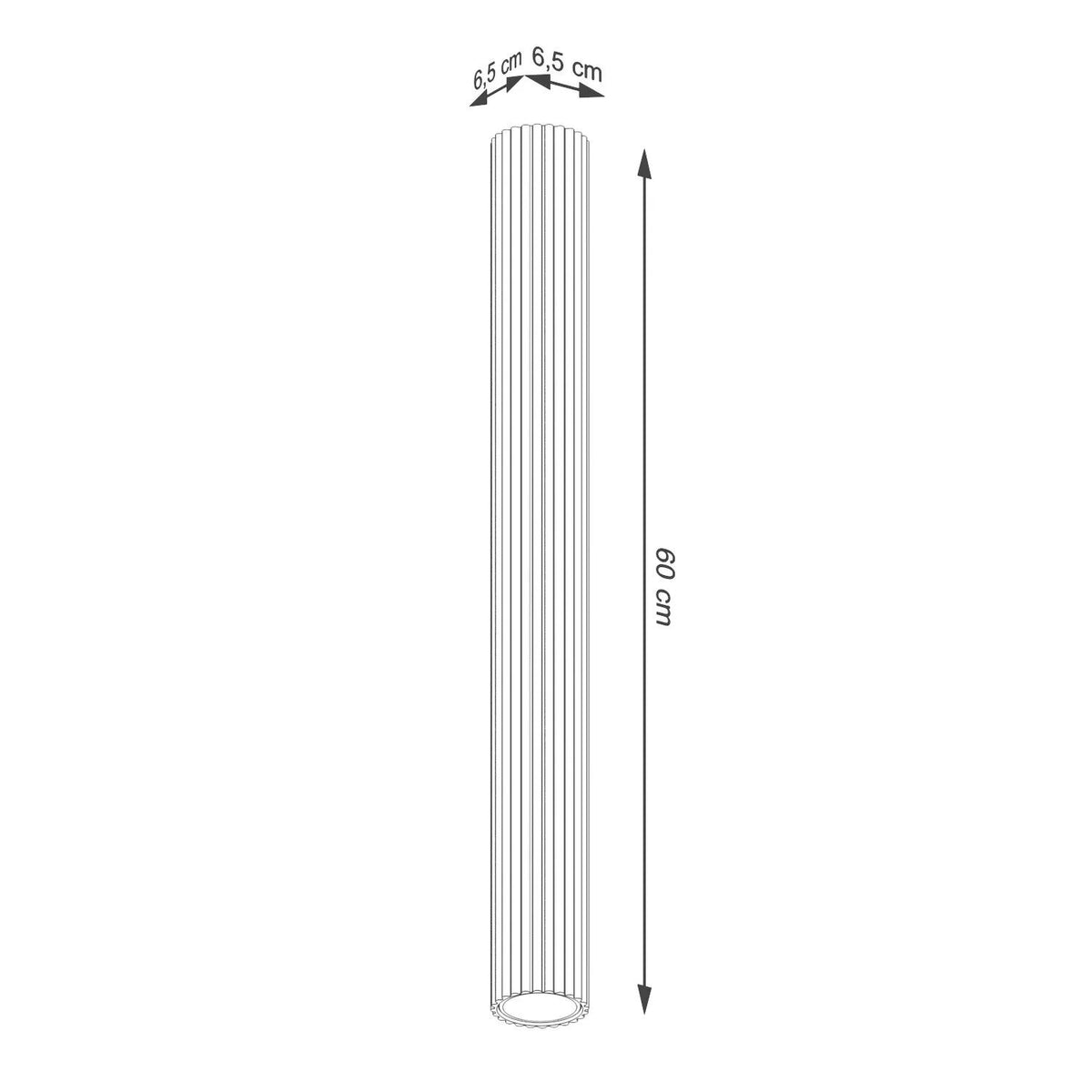 
Design Deckenlampe „Karbon“ - Burgundrot / Ø 6.5 x 60 cm