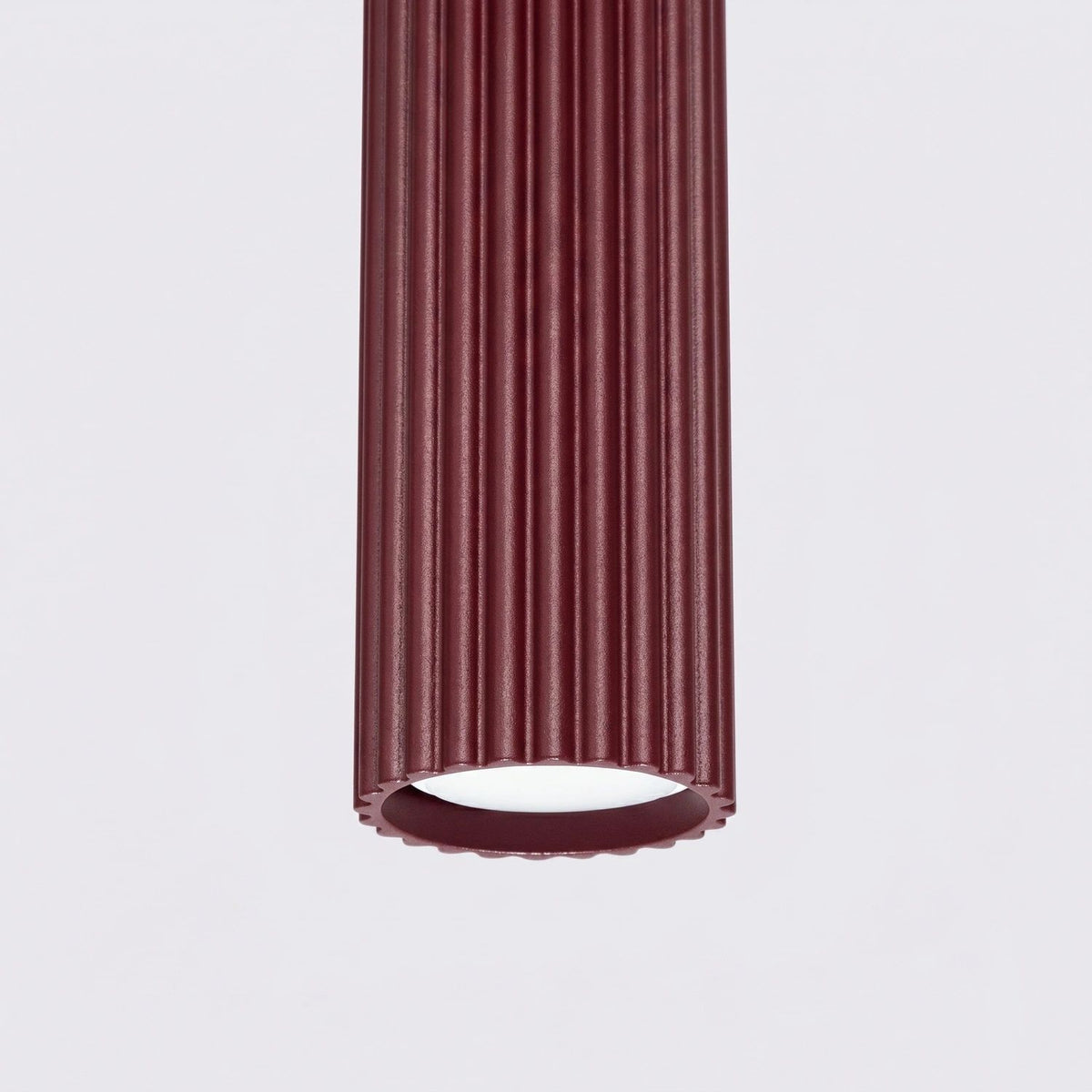 
Design Pendellampe „Karbon“ 1-flammig - Burgundrot