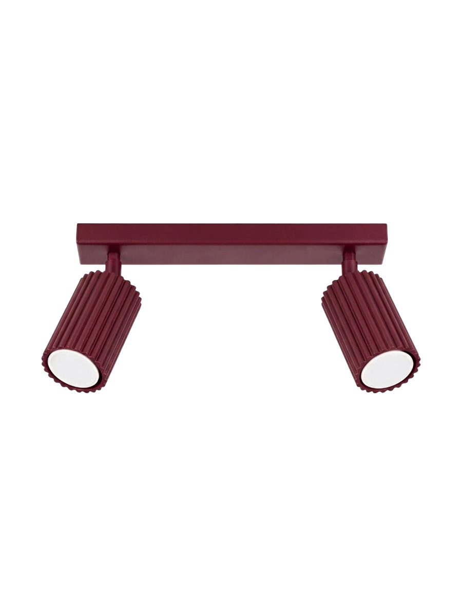 
Design Deckenlampe „Karbon“ 2-flammig - Rosa