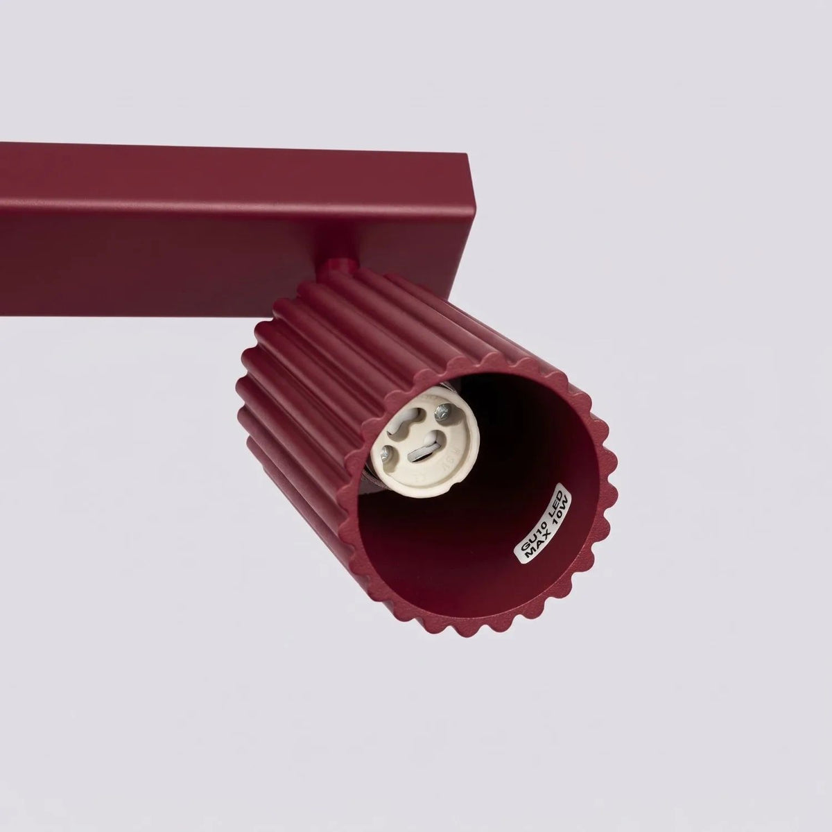 
Design Deckenlampe „Karbon“ 2-flammig - Burgundrot