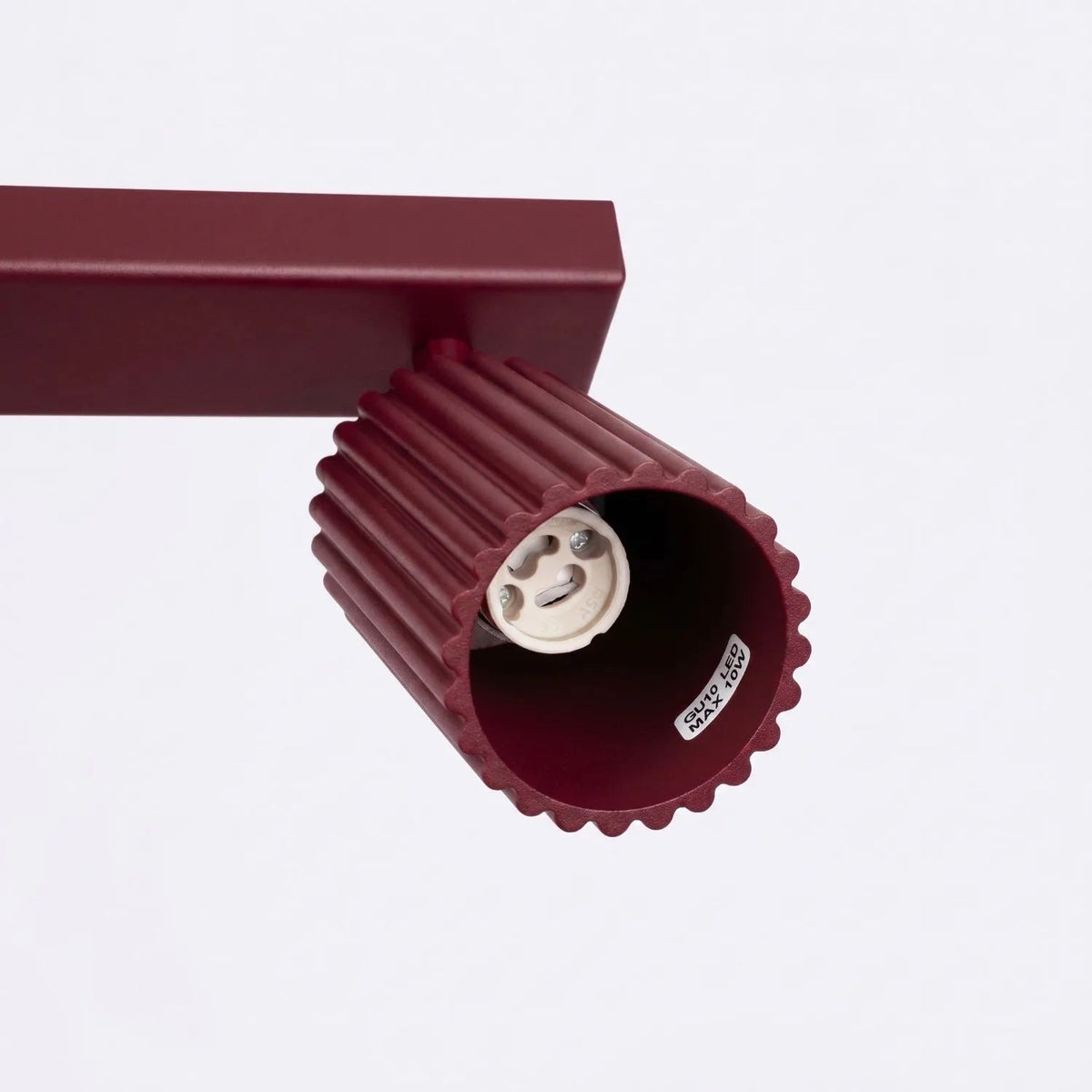 
Design Deckenlampe „Karbon“ 3-flammig - Burgundrot
