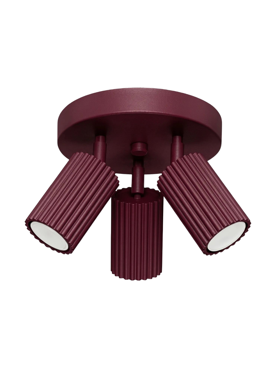 
Design Deckenlampe „Karbon II“ 3-flammig - Hellblau