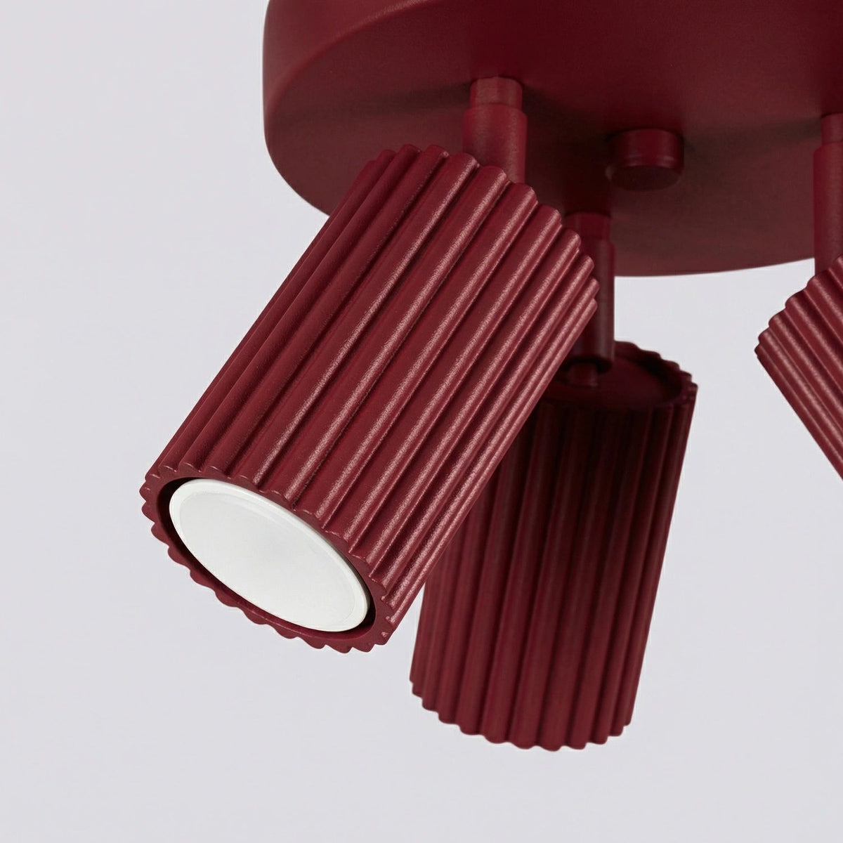 
Design Deckenlampe „Karbon II“ 3-flammig - Burgundrot