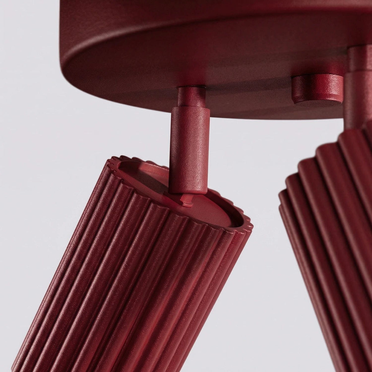
Design Deckenlampe „Karbon II“ 3-flammig - Burgundrot