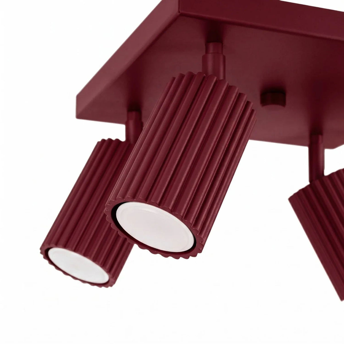 
Design Deckenlampe „Karbon II“ 4-flammig - Burgundrot
