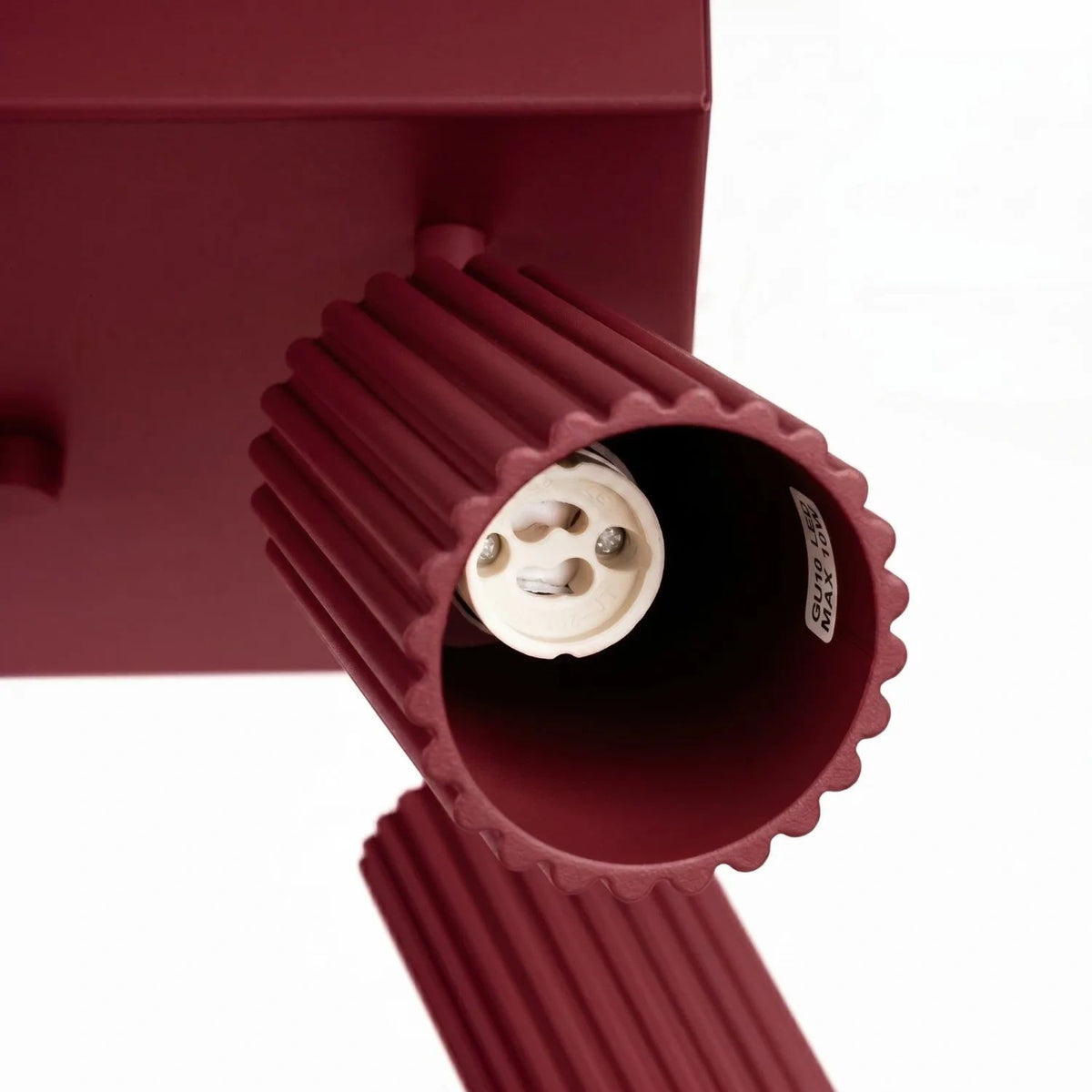 
Design Deckenlampe „Karbon II“ 4-flammig - Burgundrot