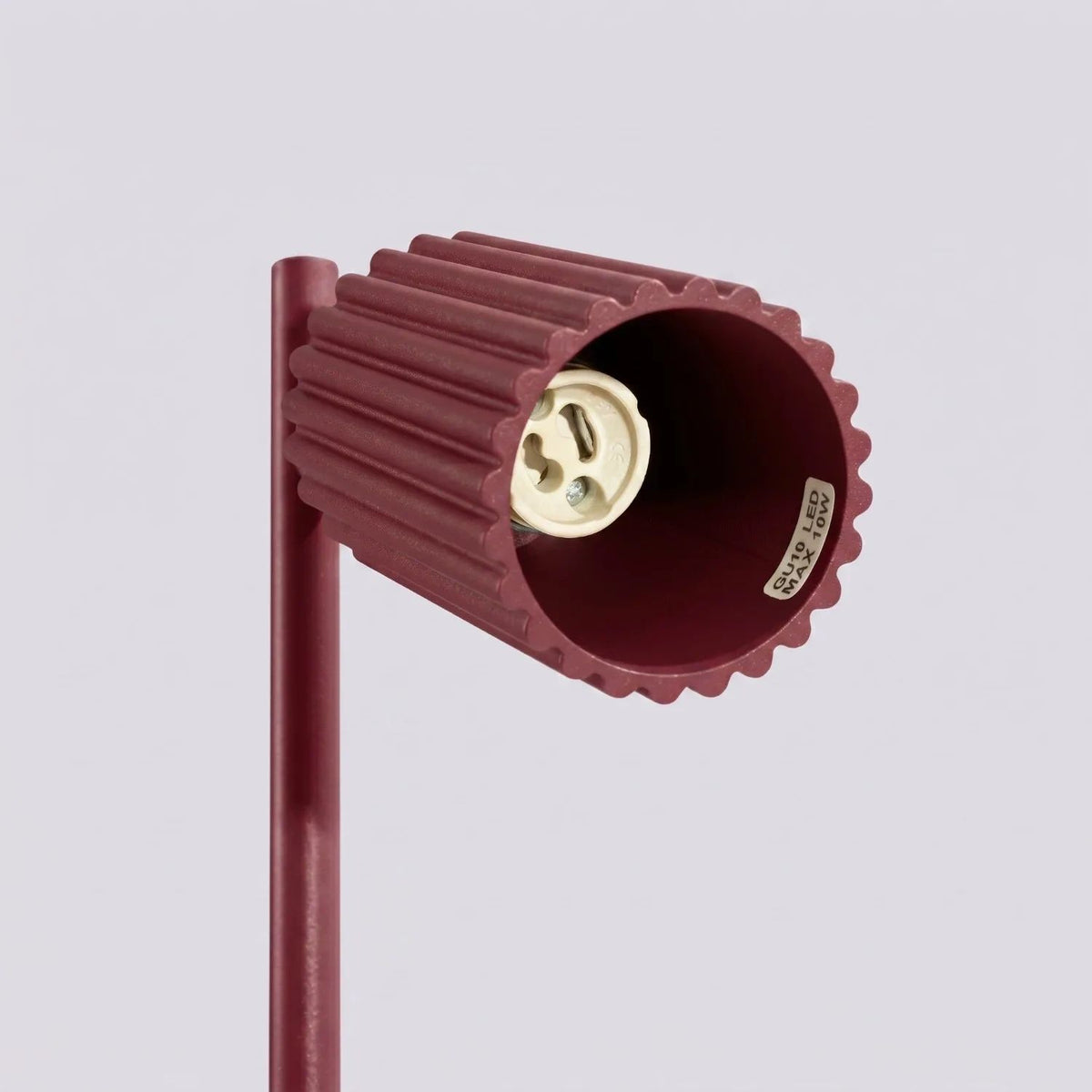 
Design Tischlampe „Karbon“ - Burgundrot