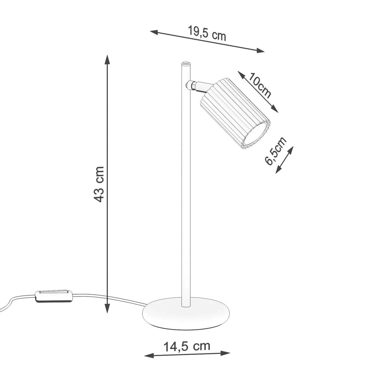 
Design Tischlampe „Karbon“ - Burgundrot