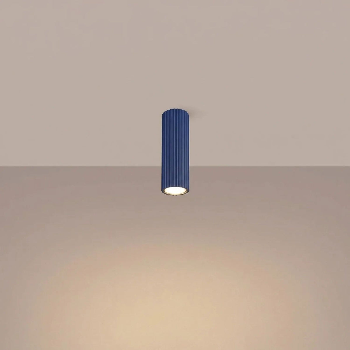 
Design Deckenlampe „Karbon“ - Ultramarine / Ø 6.5 x 20 cm