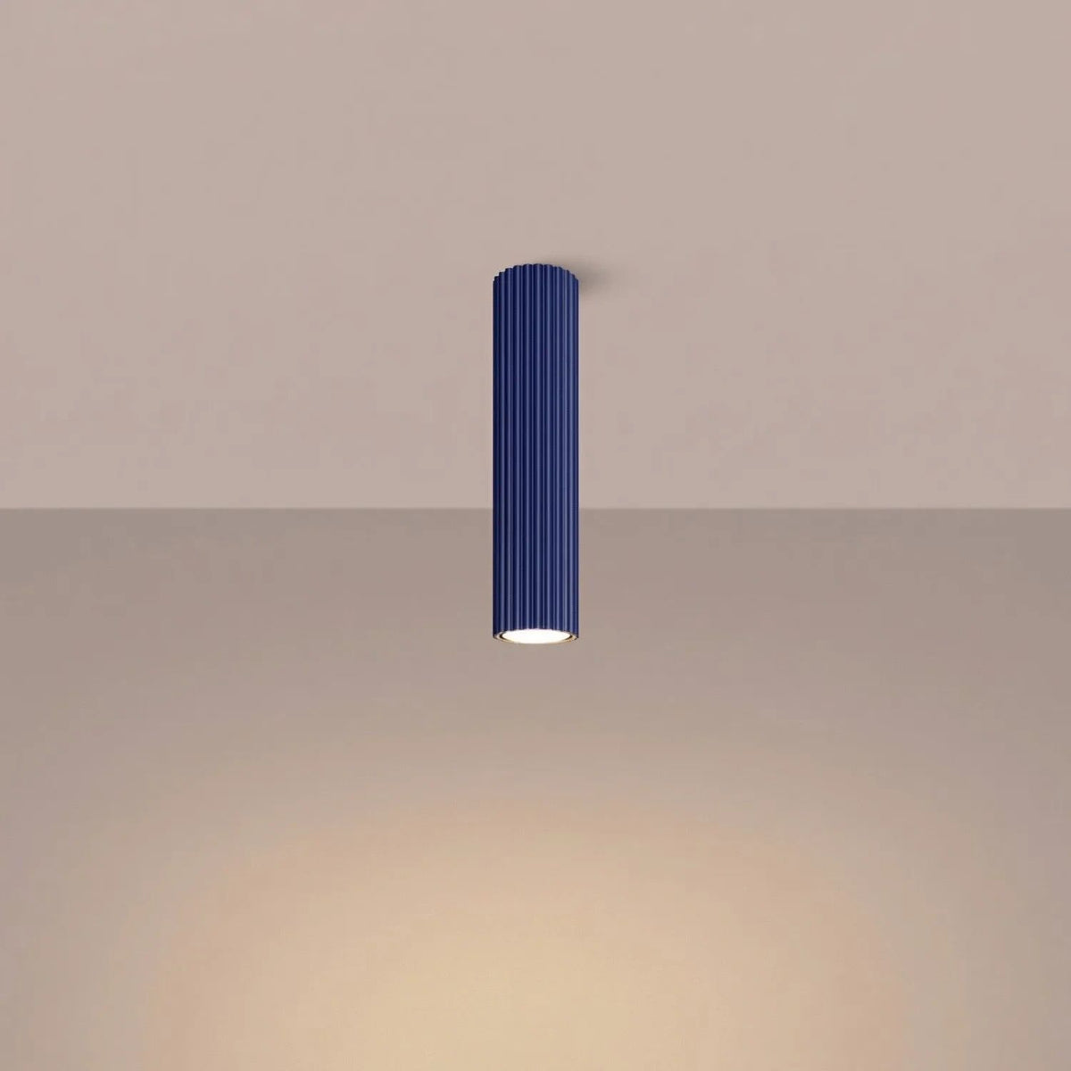 
Design Deckenlampe „Karbon“ - Ultramarine / Ø 6.5 x 30 cm