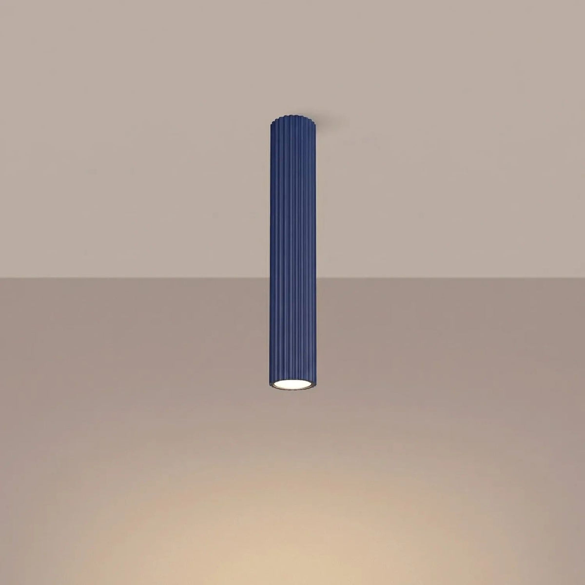 
Design Deckenlampe „Karbon“ - Ultramarine / Ø 6.5 x 40 cm