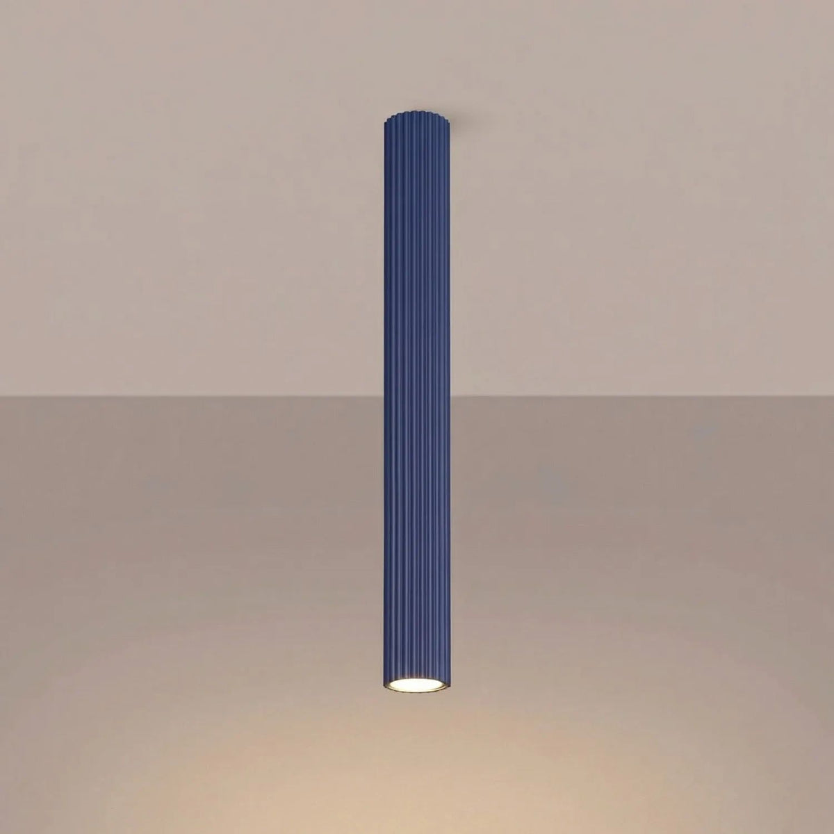 
Design Deckenlampe „Karbon“ - Ultramarine / Ø 6.5 x 60 cm