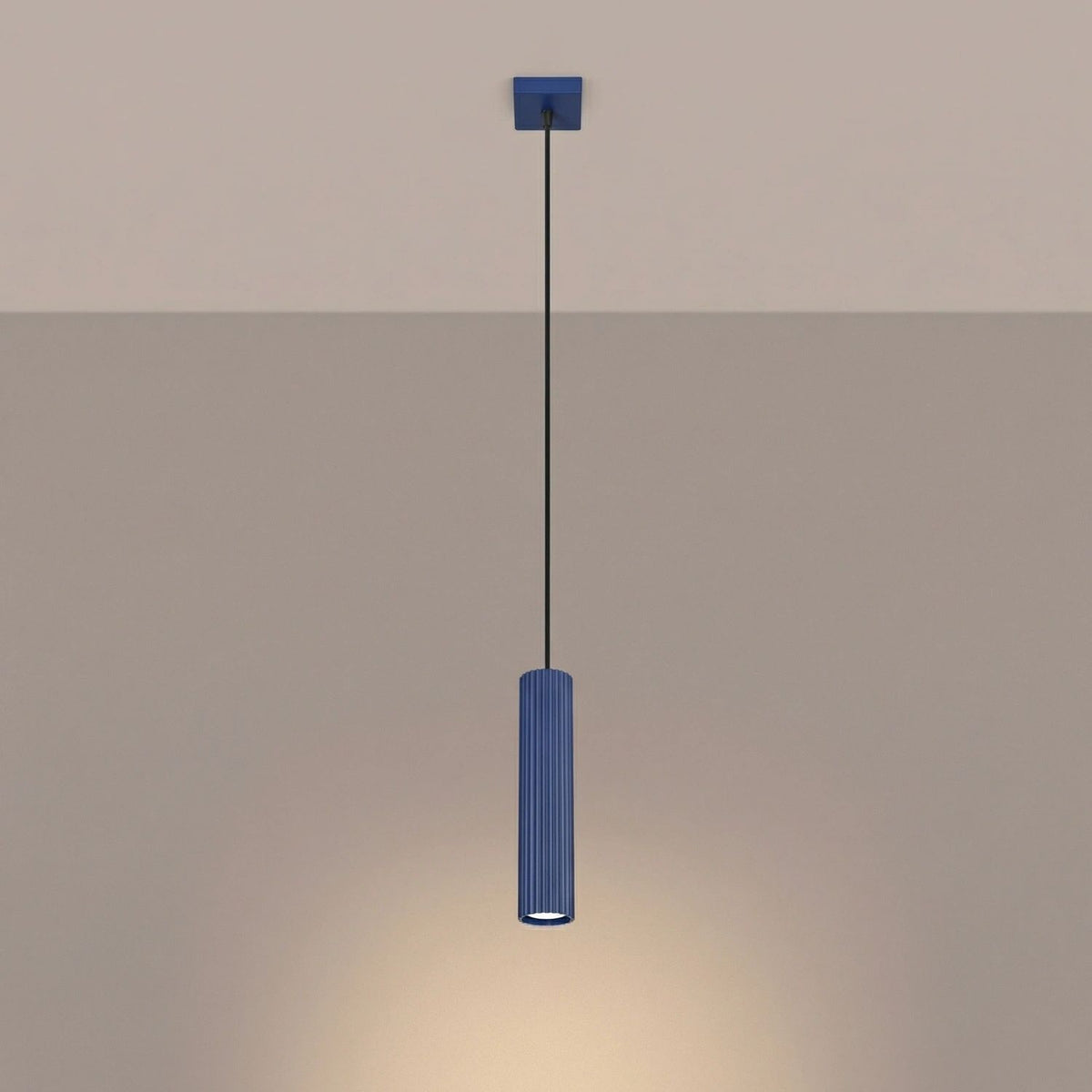 
Design Pendellampe „Karbon“ 1-flammig - Ultramarine