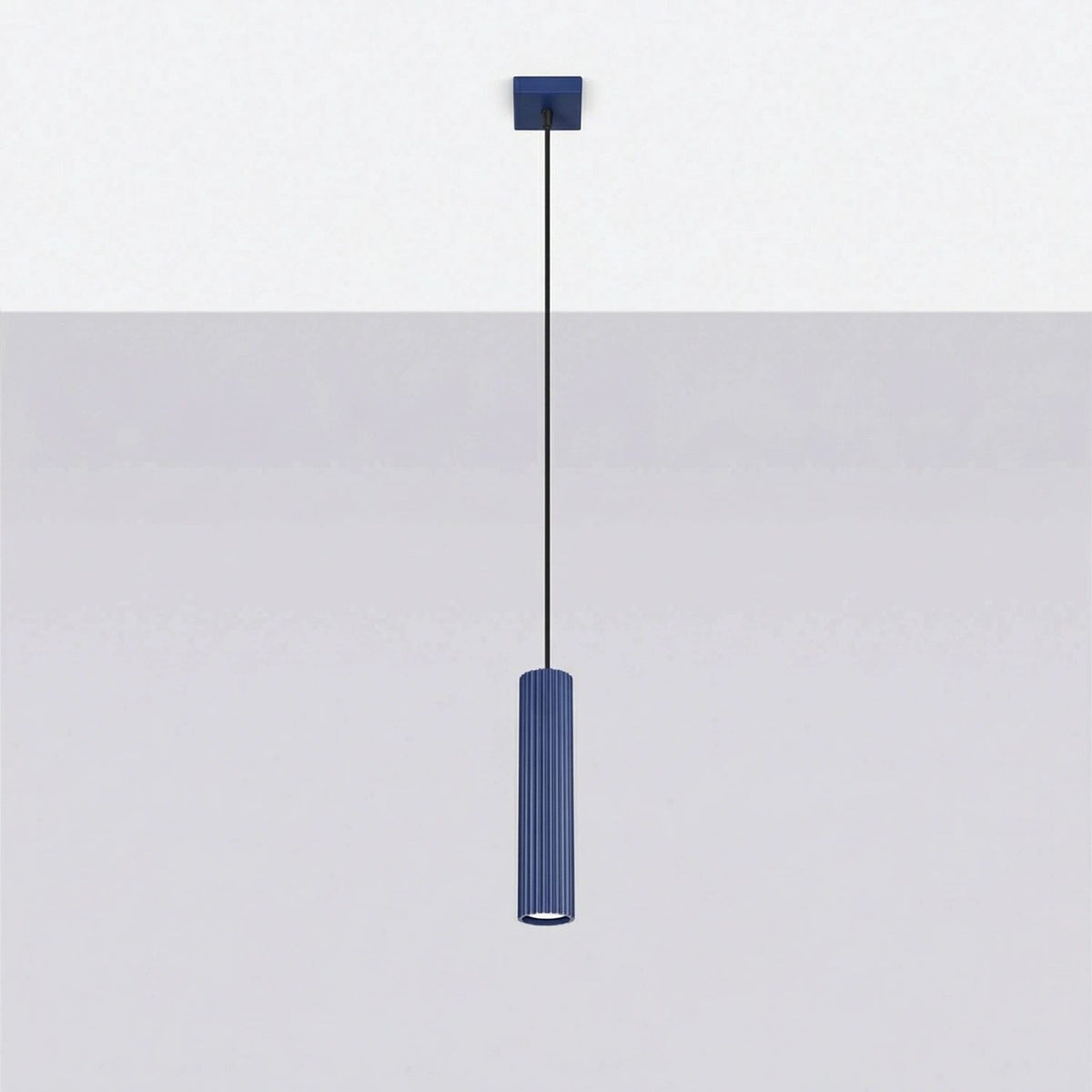 
Design Pendellampe „Karbon“ 1-flammig - Ultramarine