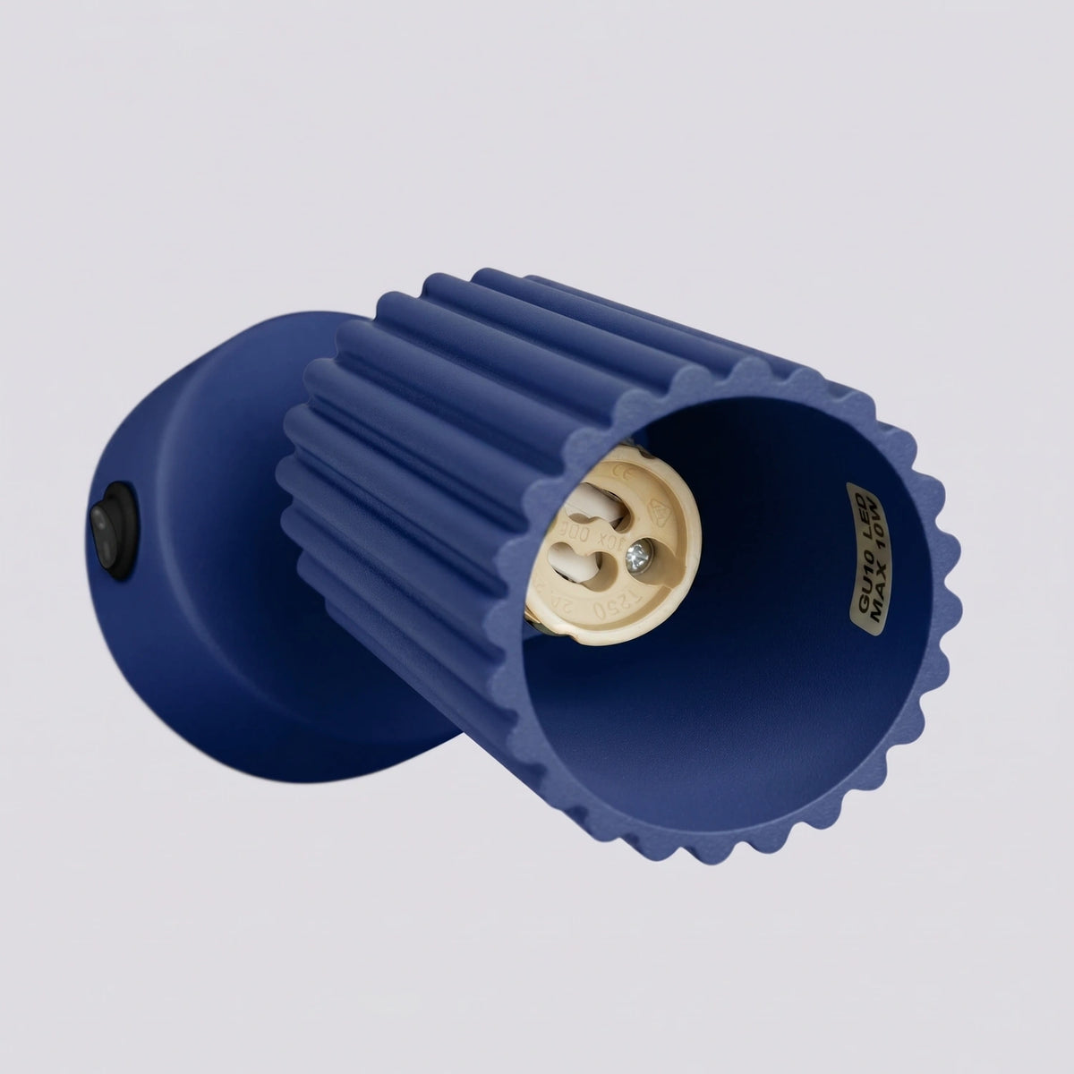 
Design Wandlampe „Karbon“ mit Schalter - Ultramarine