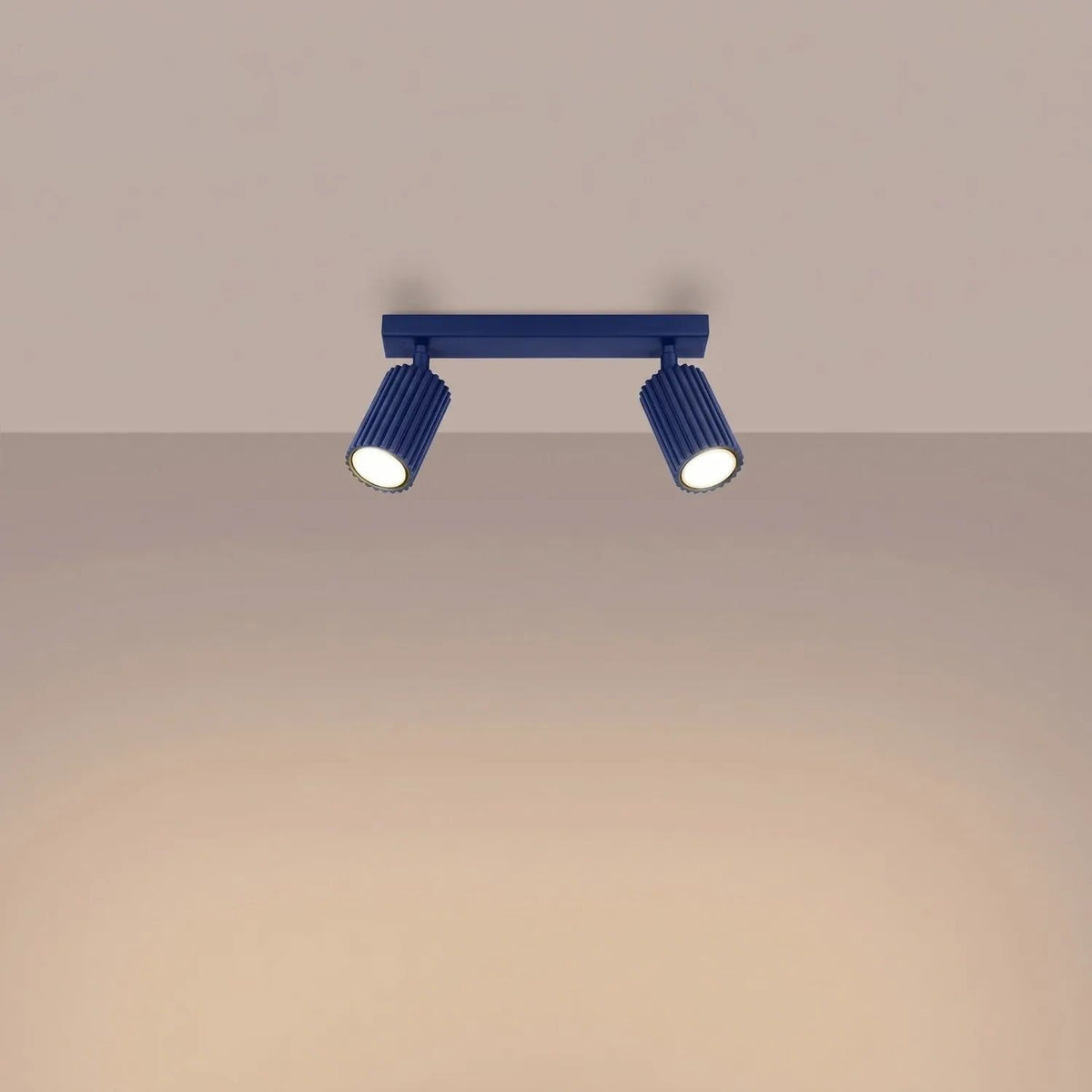 
Design Deckenlampe „Karbon“ 2-flammig - Ultramarine
