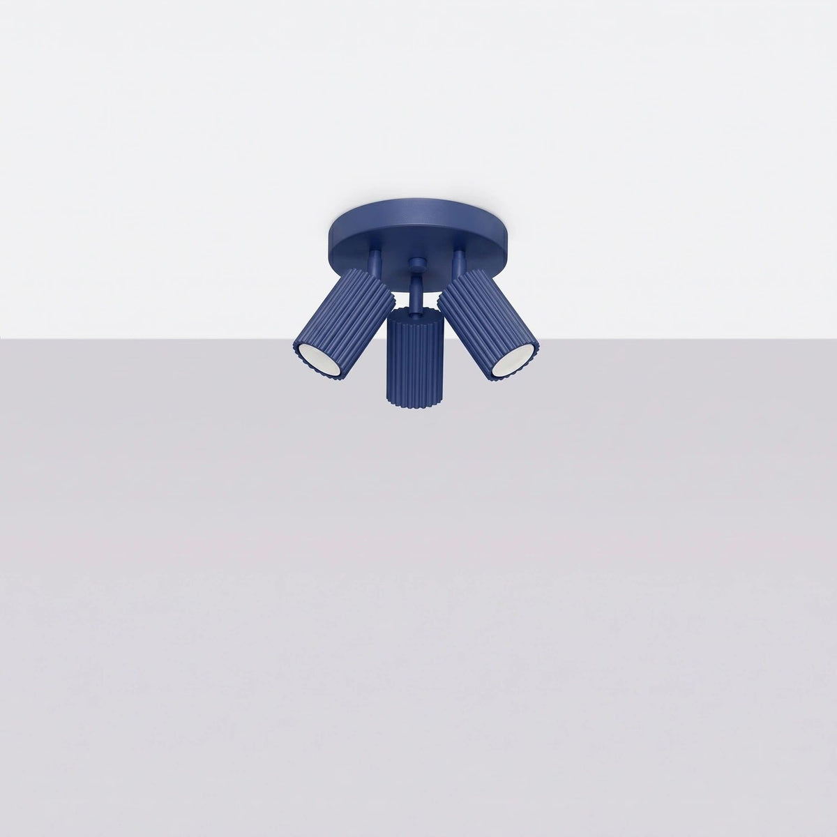
Design Deckenlampe „Karbon II“ 3-flammig - Ultramarine