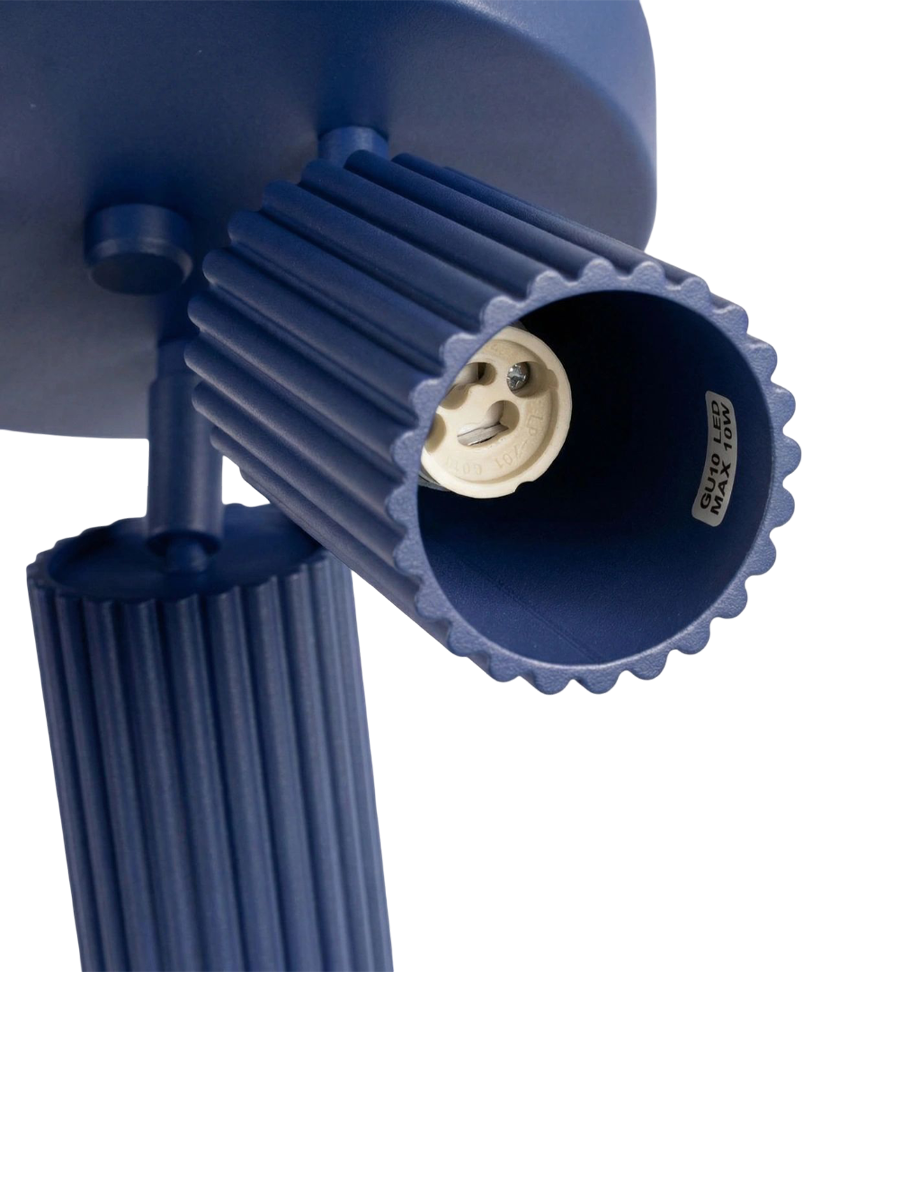 
Design Deckenlampe „Karbon II“ 3-flammig - Ultramarine