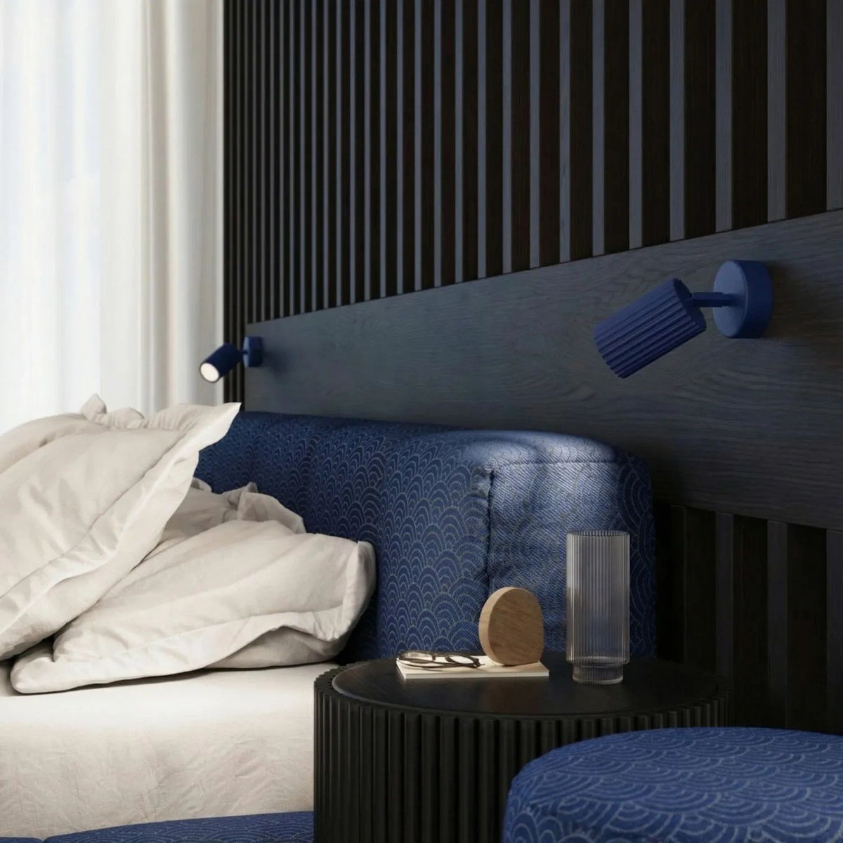 
Design Deckenlampe „Karbon II“ 4-flammig - Ultramarine
