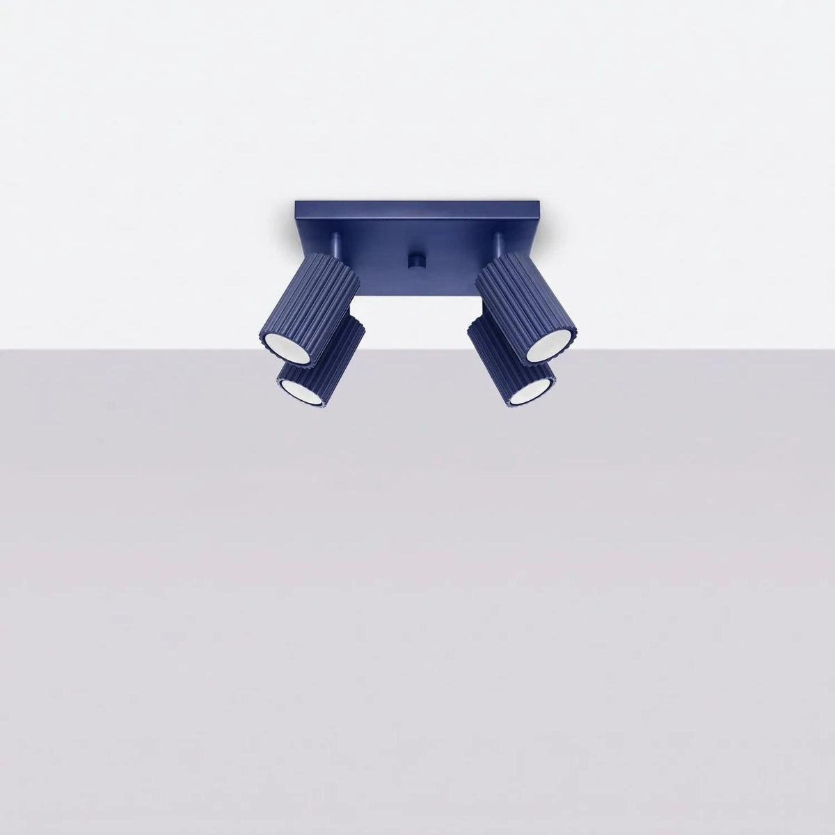 
Design Deckenlampe „Karbon II“ 4-flammig - Ultramarine