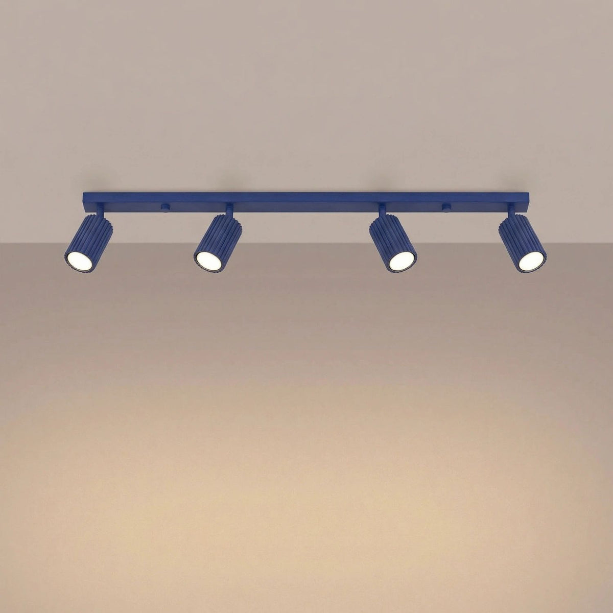 
Design Deckenlampe „Karbon“ 4-flammig - Ultramarine