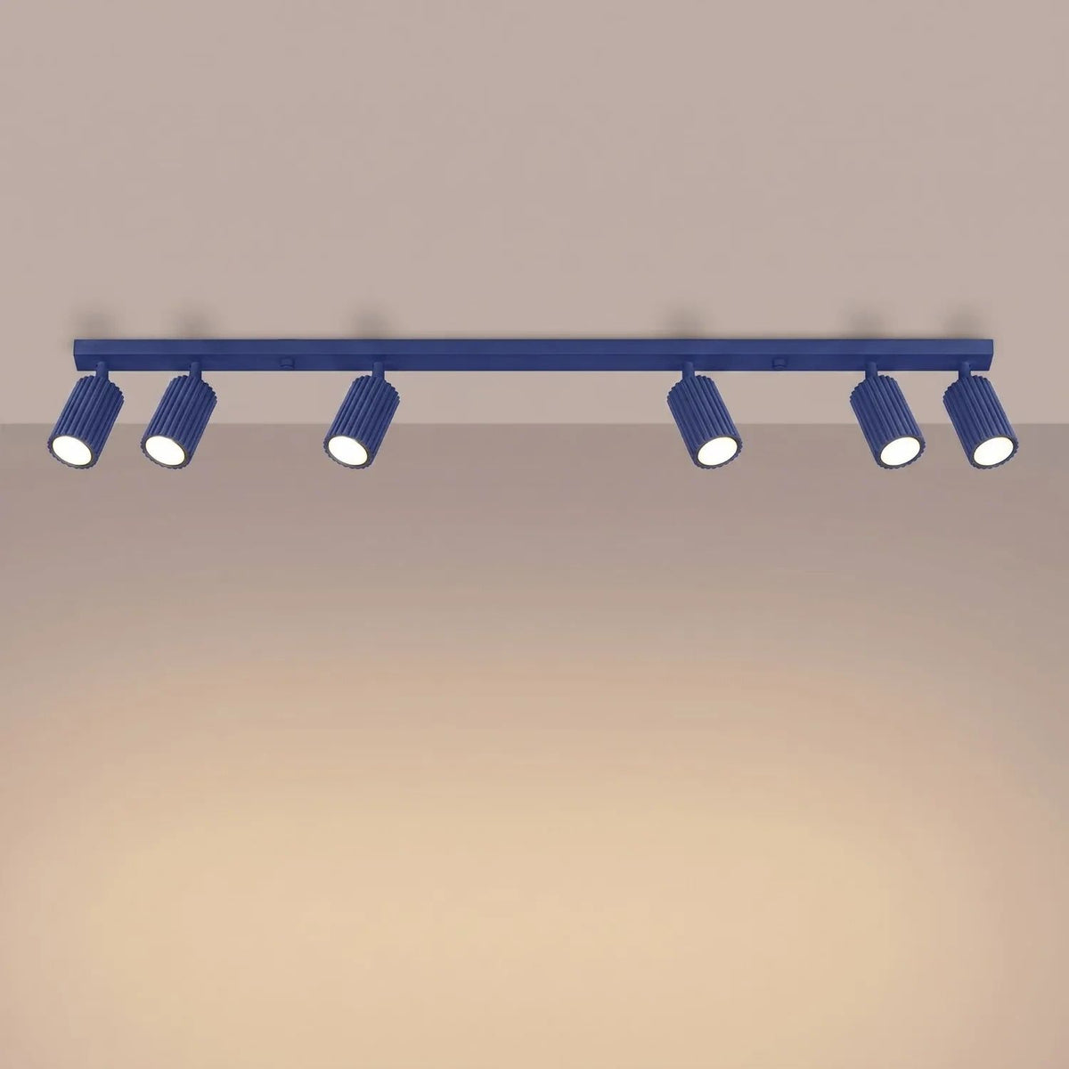 
Design Deckenlampe „Karbon“ 6-Flammig - Ultramarine
