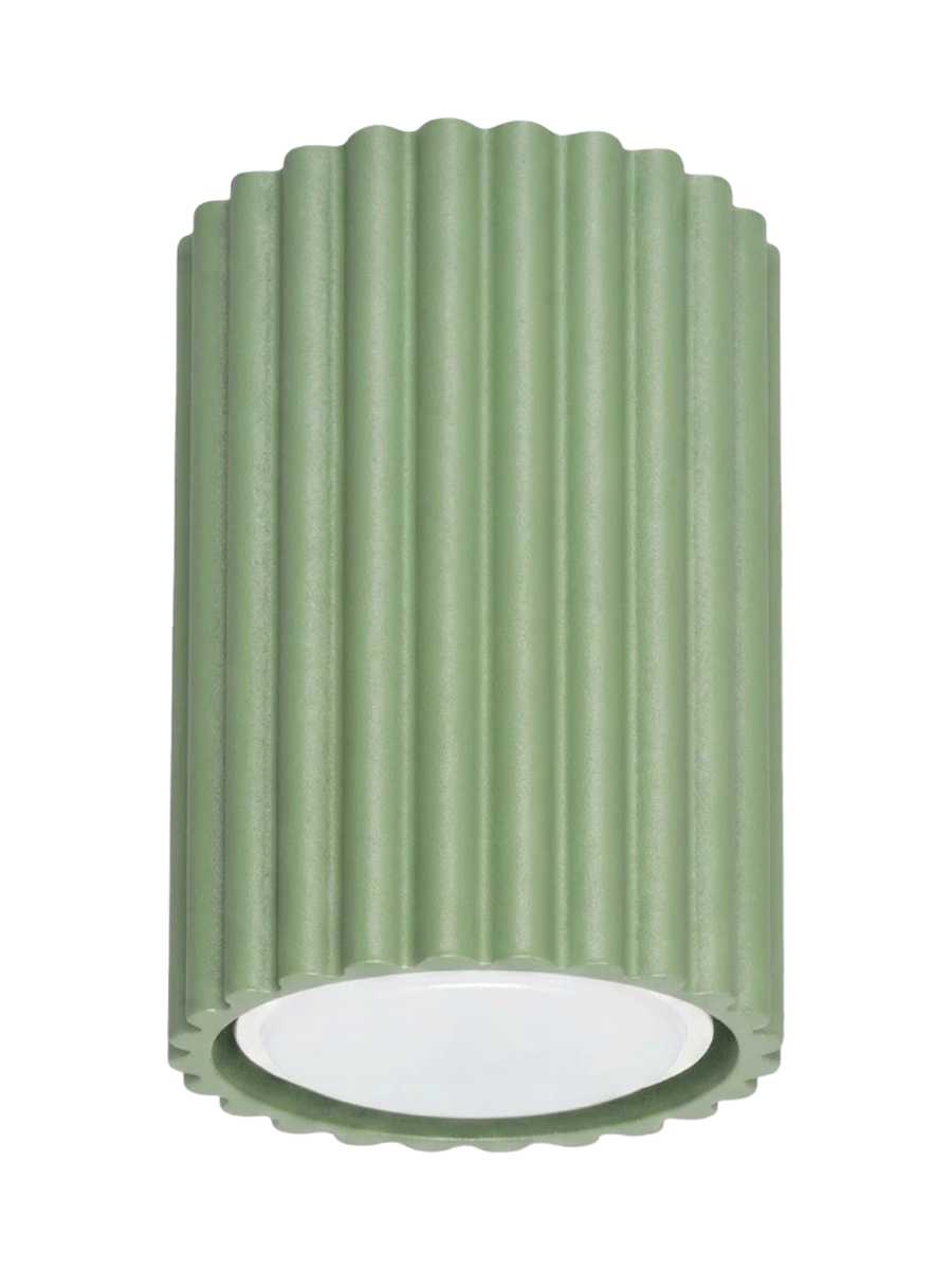 
Design Deckenlampe „Karbon“ - Salbeigrün / Ø 6.5 x 10 cm