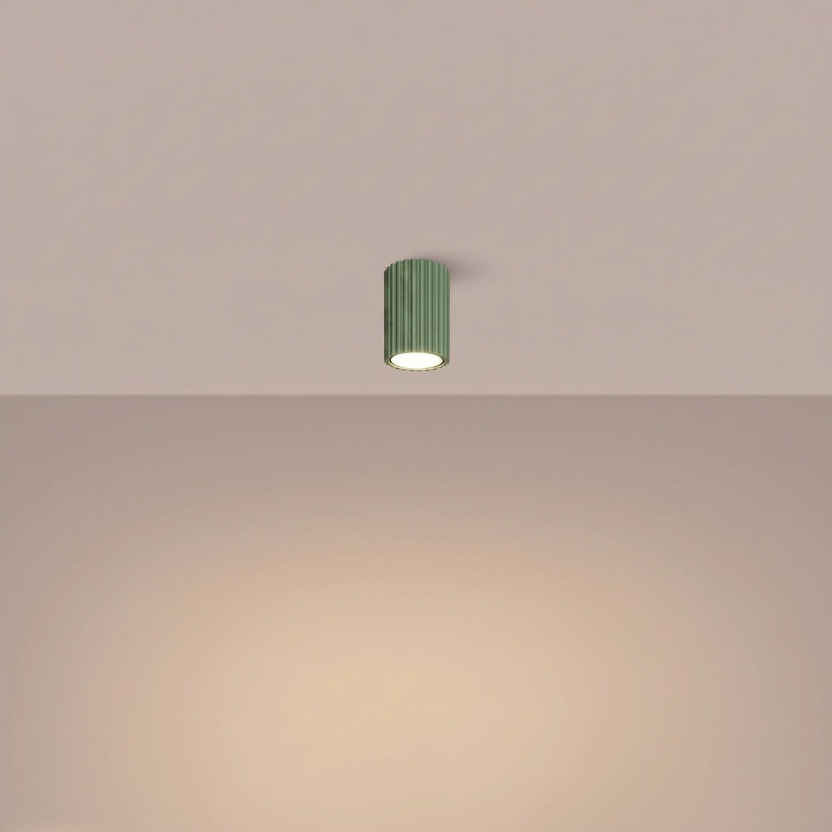 
Design Deckenlampe „Karbon“ - Salbeigrün / Ø 6.5 x 10 cm