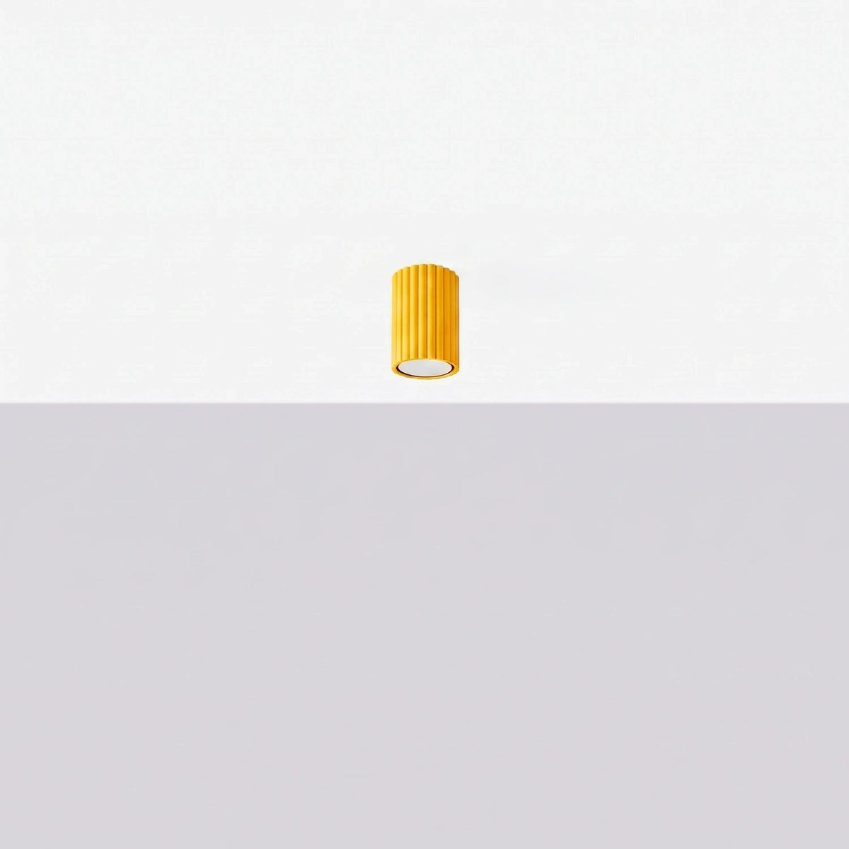 
Design Deckenlampe „Karbon“ - Gelb / Ø 6.5 x 10 cm