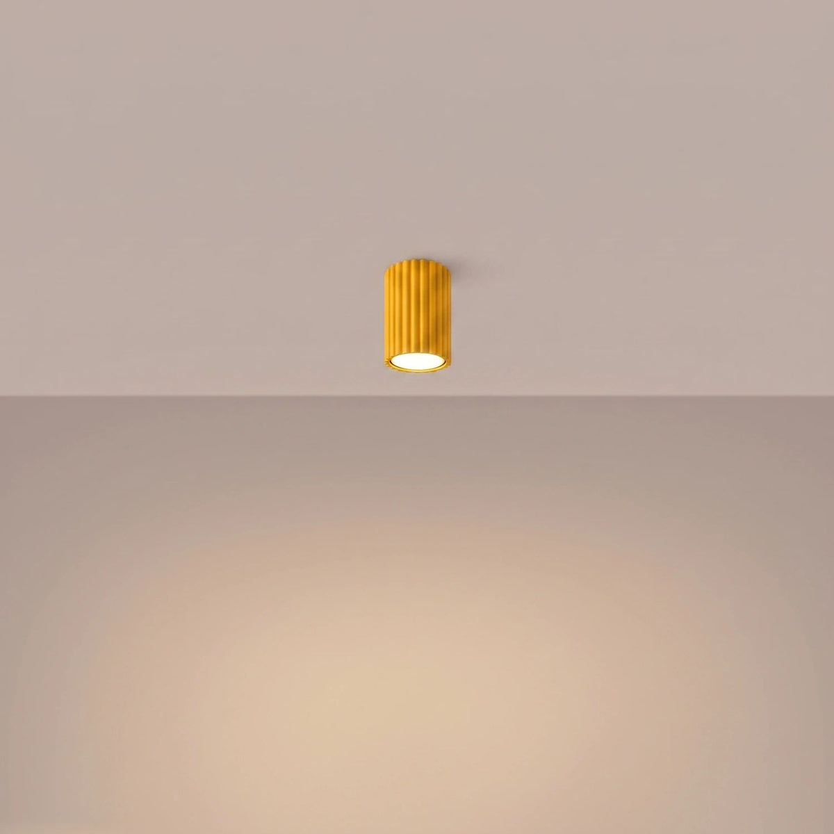 
Design Deckenlampe „Karbon“ - Gelb / Ø 6.5 x 10 cm