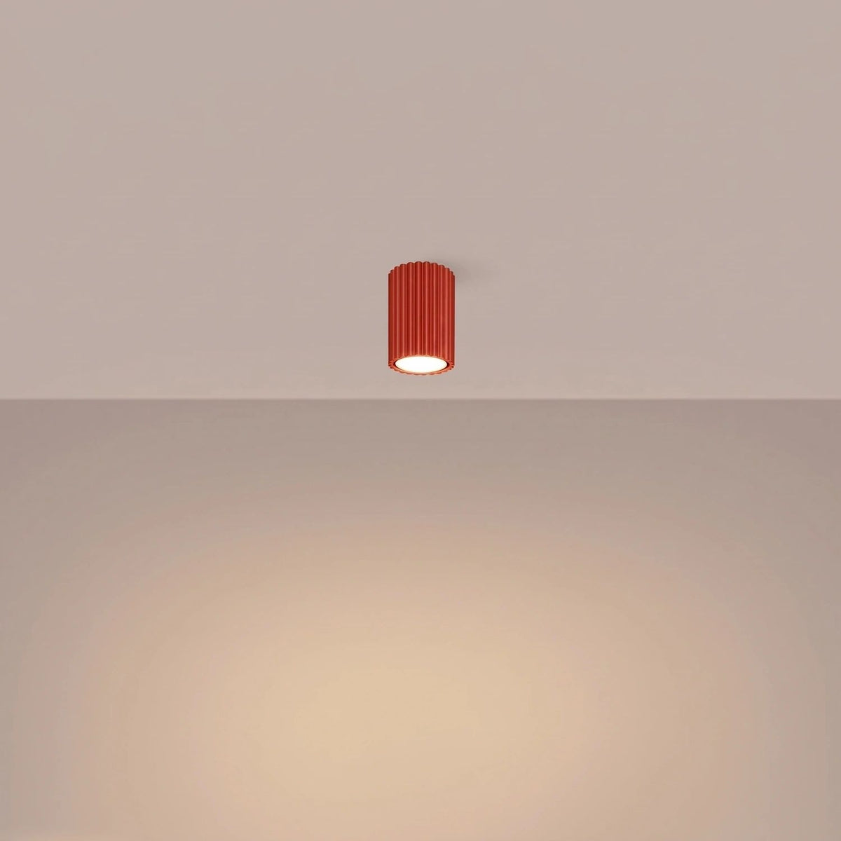
Design Deckenlampe „Karbon“ - Rot / Ø 6.5 x 10 cm