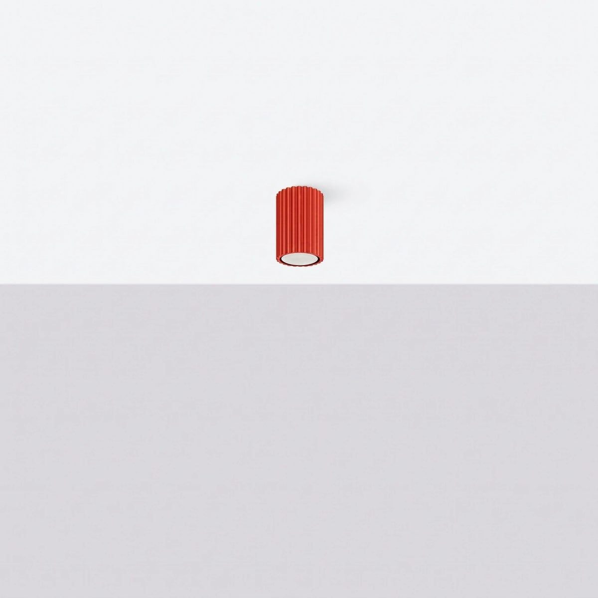 
Design Deckenlampe „Karbon“ - Rot / Ø 6.5 x 10 cm