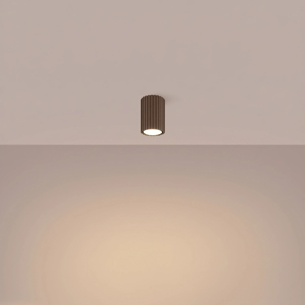 
Design Deckenlampe „Karbon“ - Braun / Ø 6.5 x 10 cm