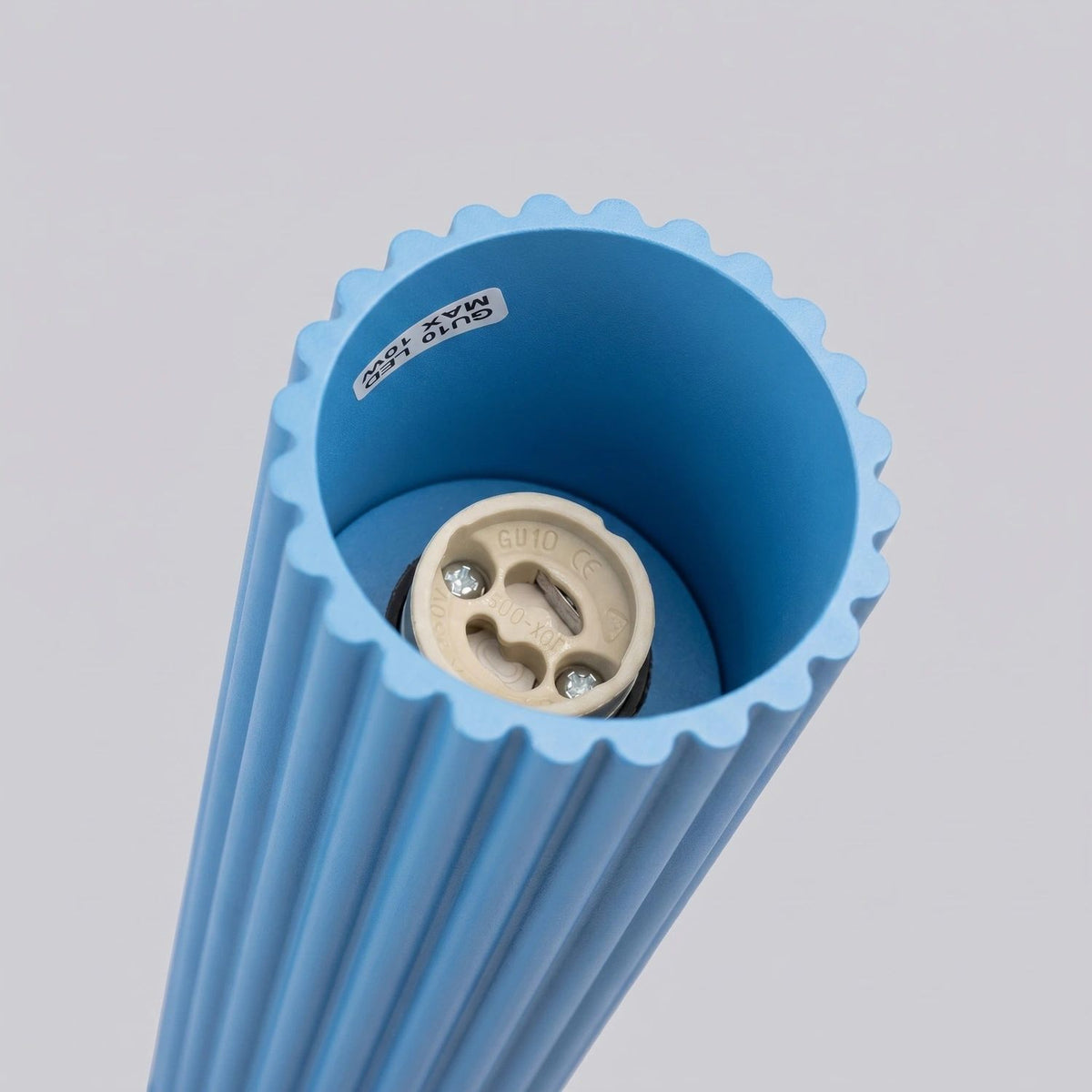 
Design Deckenlampe „Karbon“ - Hellblau / Ø 6.5 x 10 cm