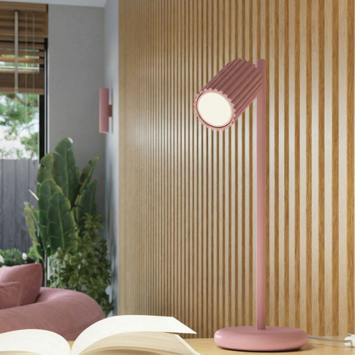 
Design Pendellampe „Karbon“ 1-flammig - Rosa
