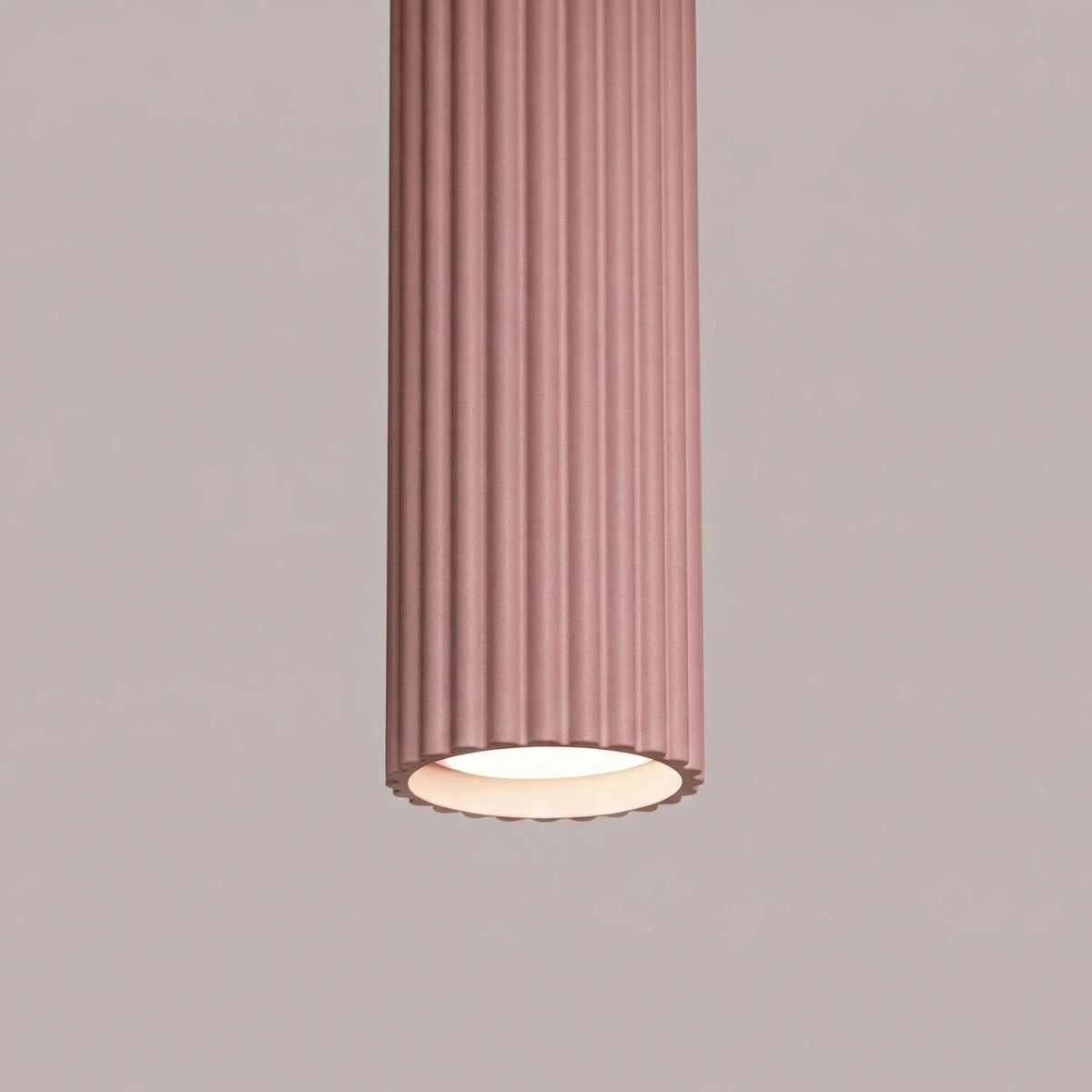 
Design Pendellampe „Karbon“ 1-flammig - Rosa