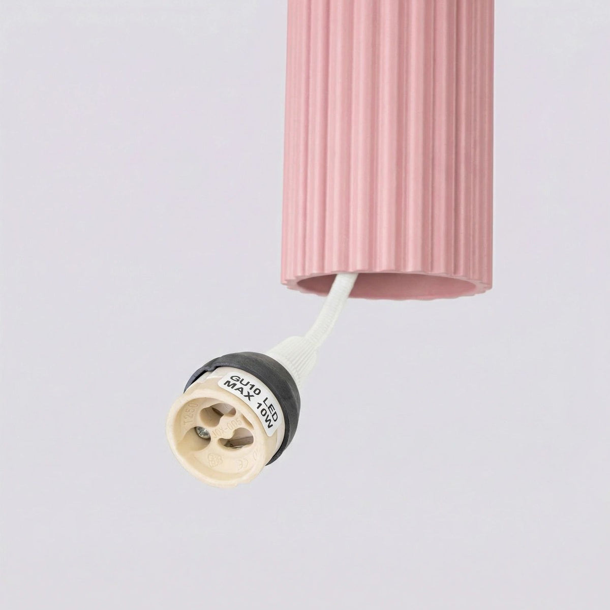 
Design Pendellampe „Karbon“ 1-flammig - Rosa