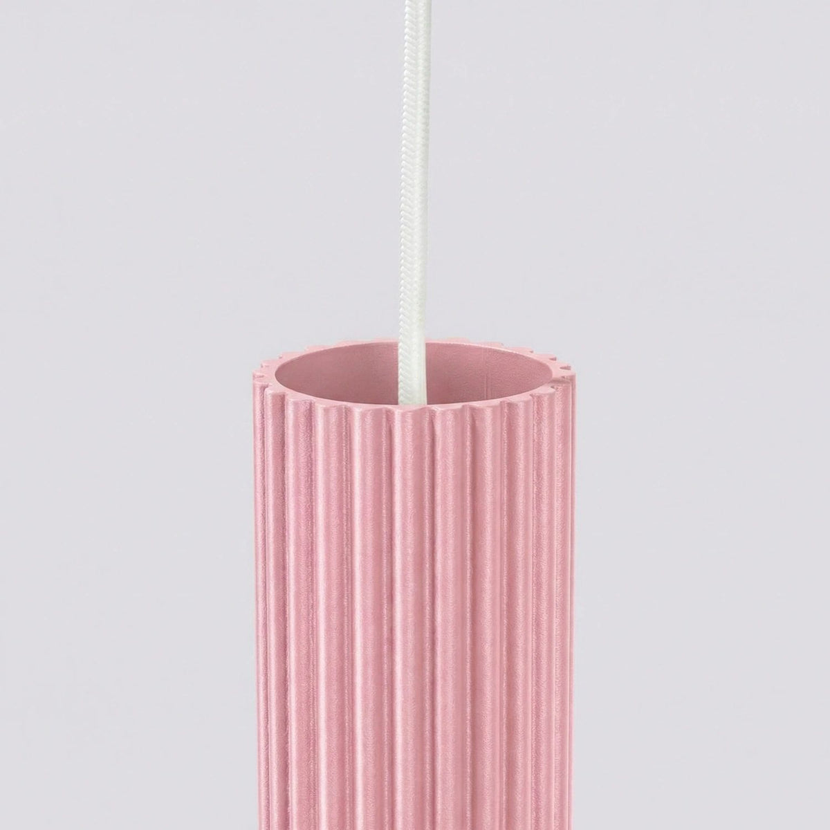 
Design Pendellampe „Karbon“ 1-flammig - Rosa