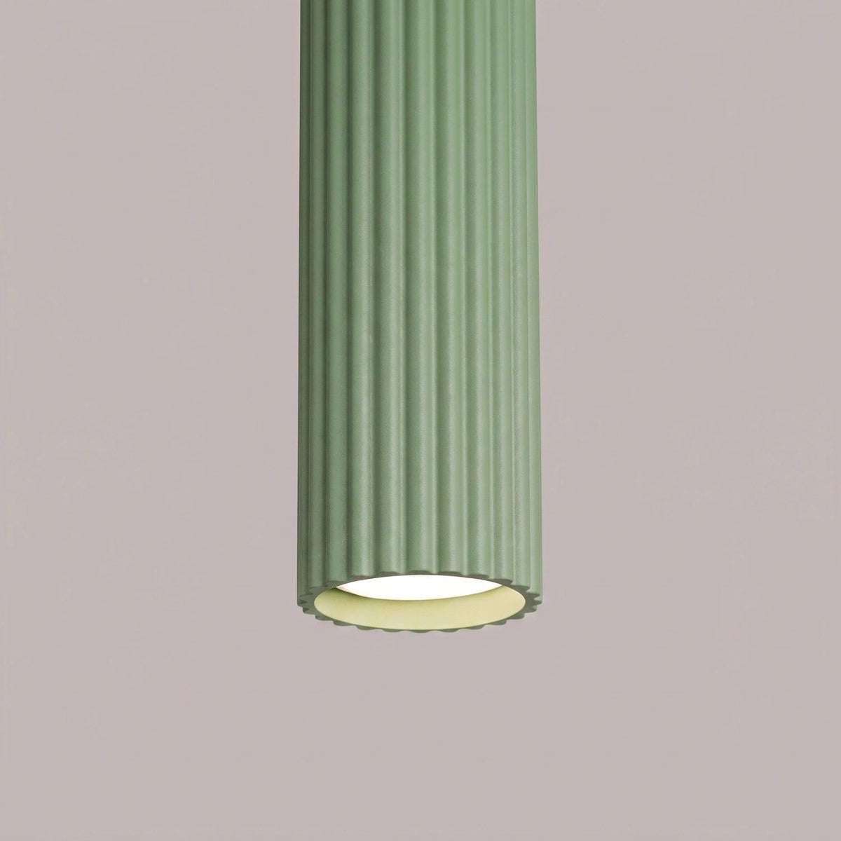 
Design Pendellampe „Karbon“ 1-flammig - Salbeigrün