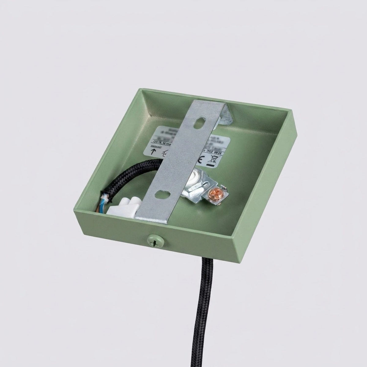 
Design Pendellampe „Karbon“ 1-flammig - Salbeigrün