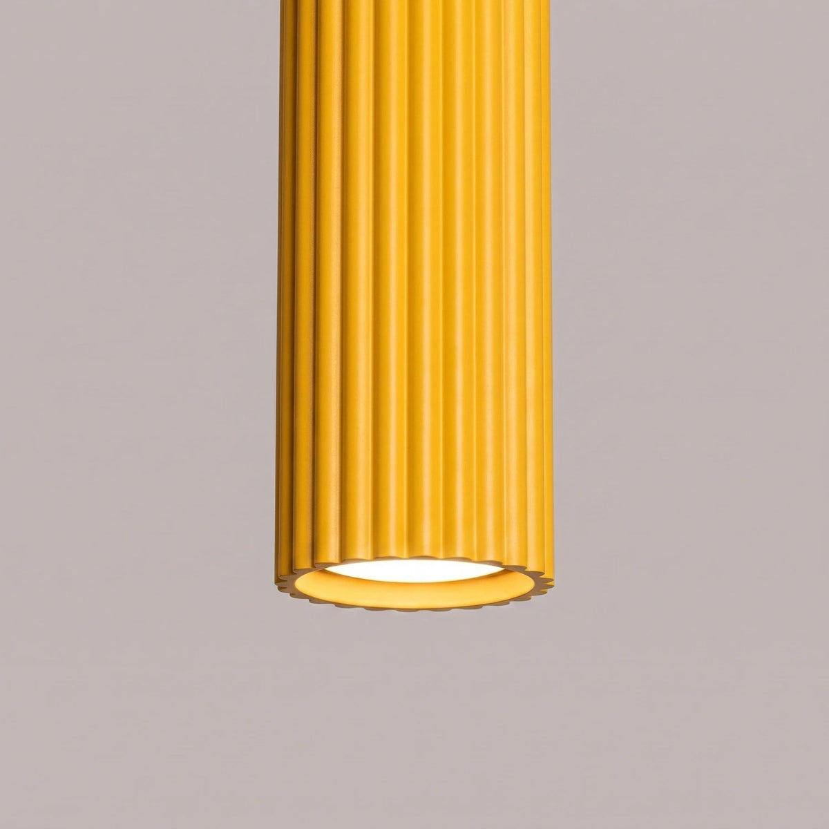 
Design Pendellampe „Karbon“ 1-flammig - Gelb