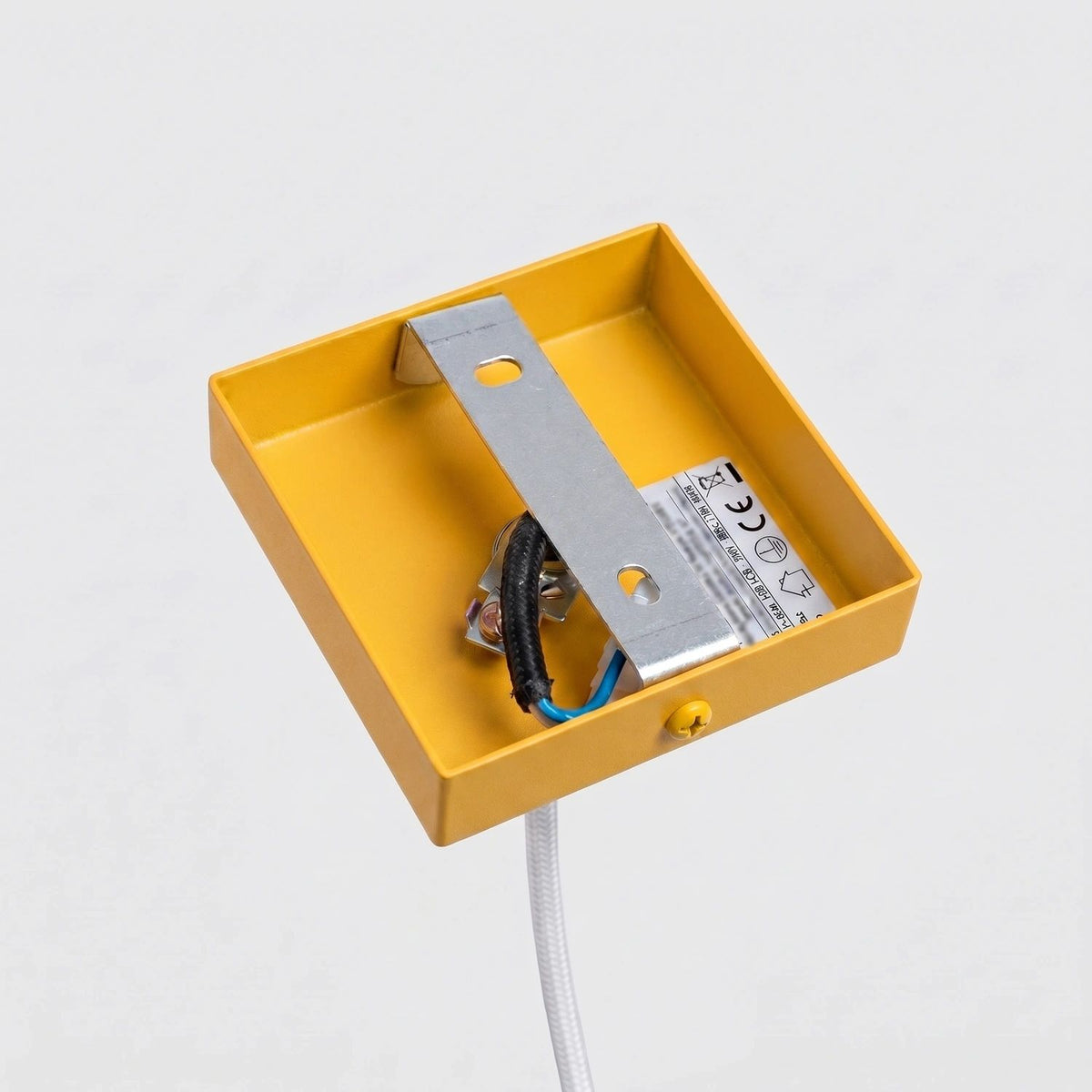 
Design Pendellampe „Karbon“ 1-flammig - Gelb