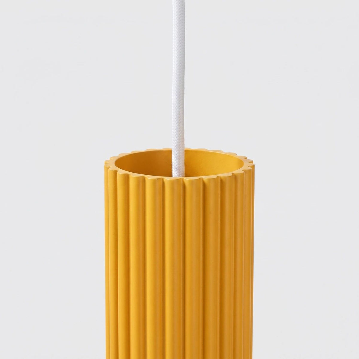 
Design Pendellampe „Karbon“ 1-flammig - Gelb