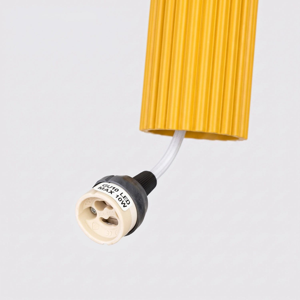 
Design Pendellampe „Karbon“ 1-flammig - Gelb