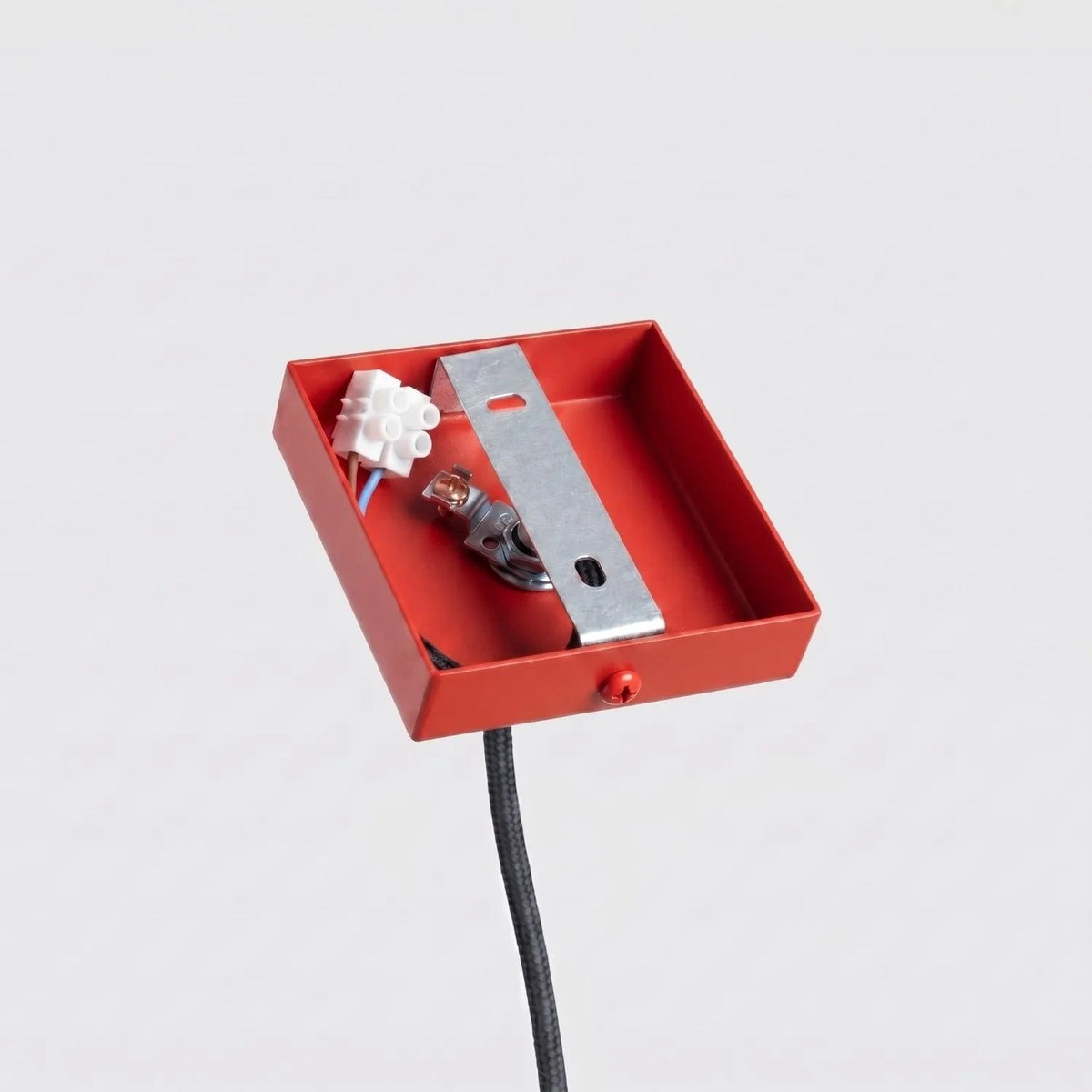 
Design Pendellampe „Karbon“ 1-flammig - Rot