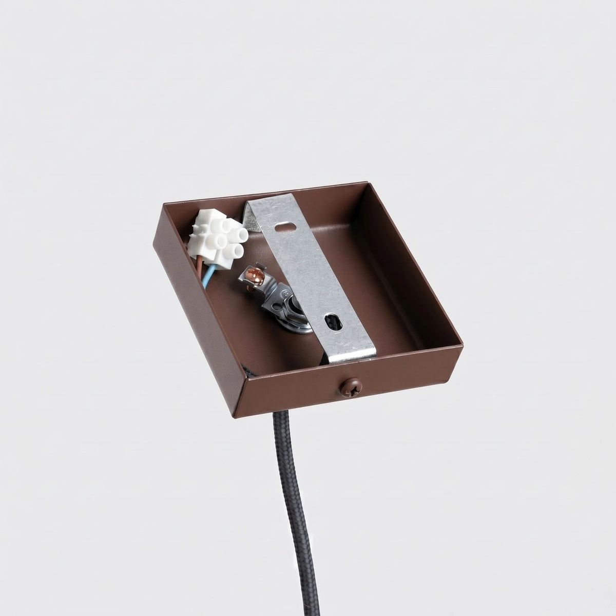 
Design Pendellampe „Karbon“ 1-flammig - Braun