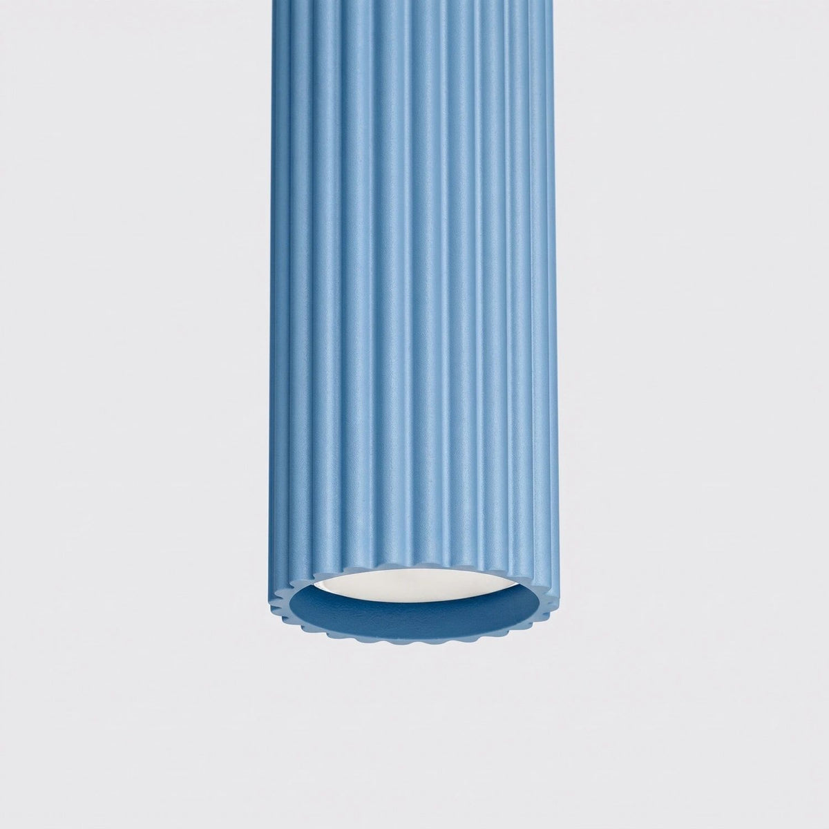 
Design Pendellampe „Karbon“ 1-flammig - Hellblau