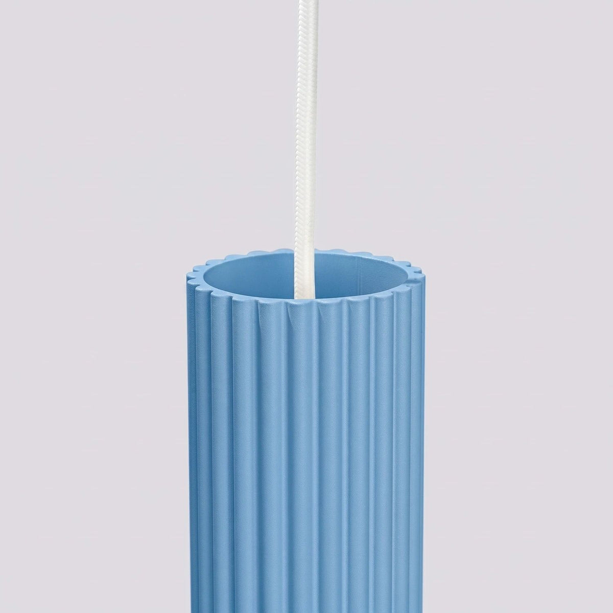 
Design Pendellampe „Karbon“ 1-flammig - Hellblau